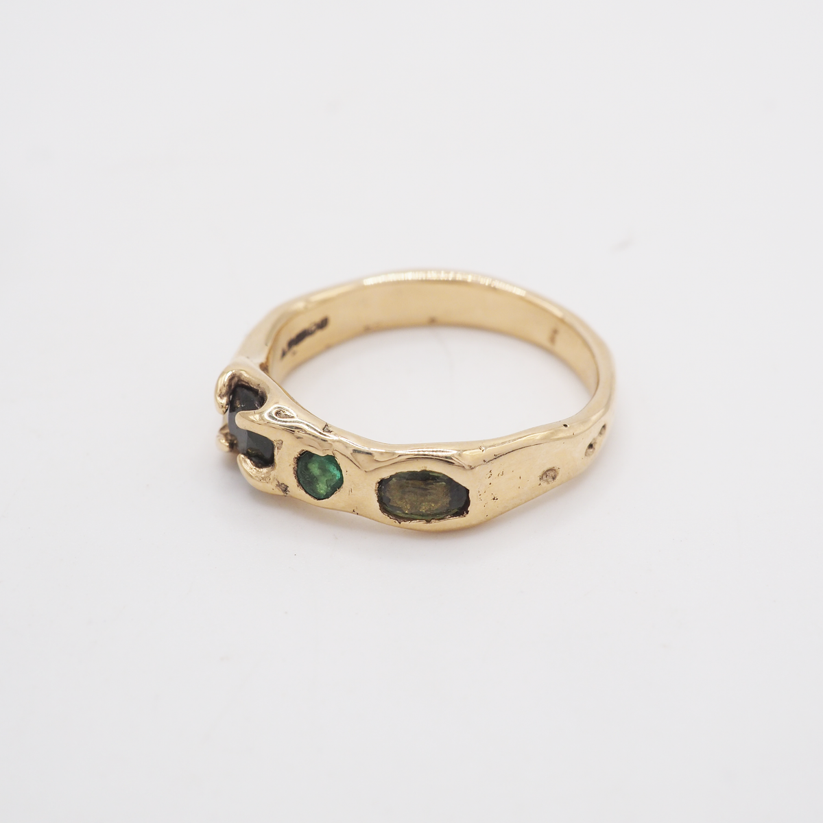 Gold Green Ring-4