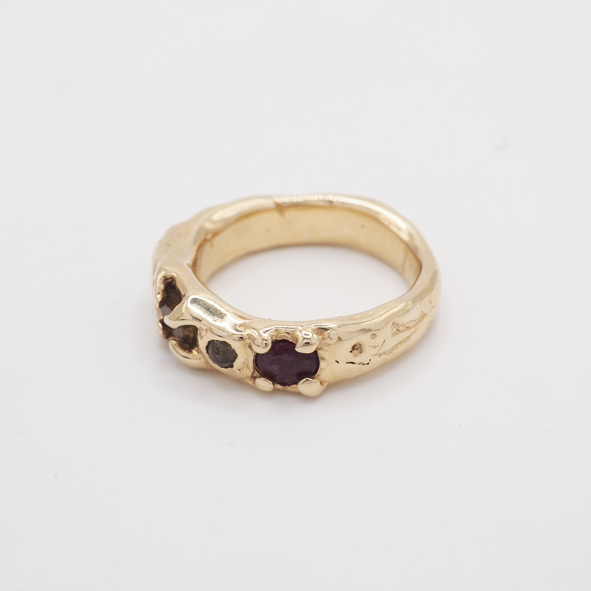 Gold Orange & Purple Ring-4