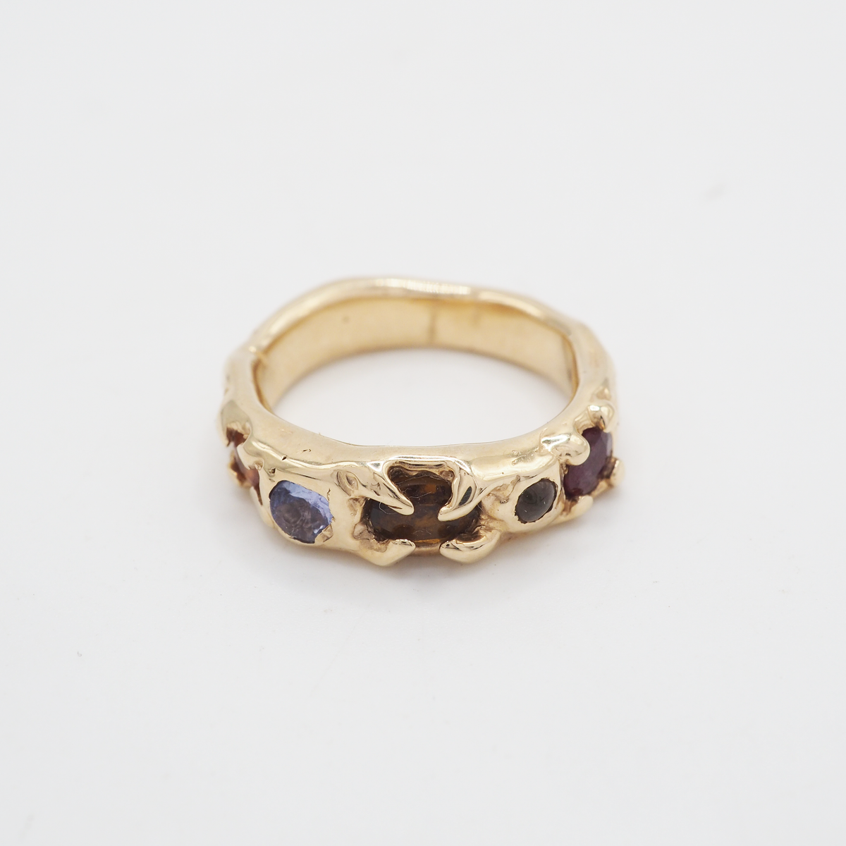 Gold Orange & Purple Ring