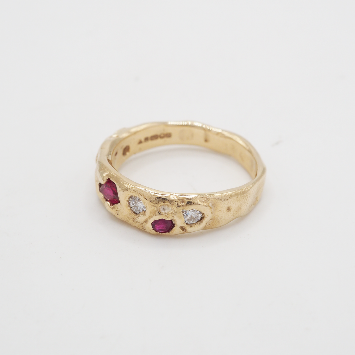 Gold Ruby & Diamond Ring-2