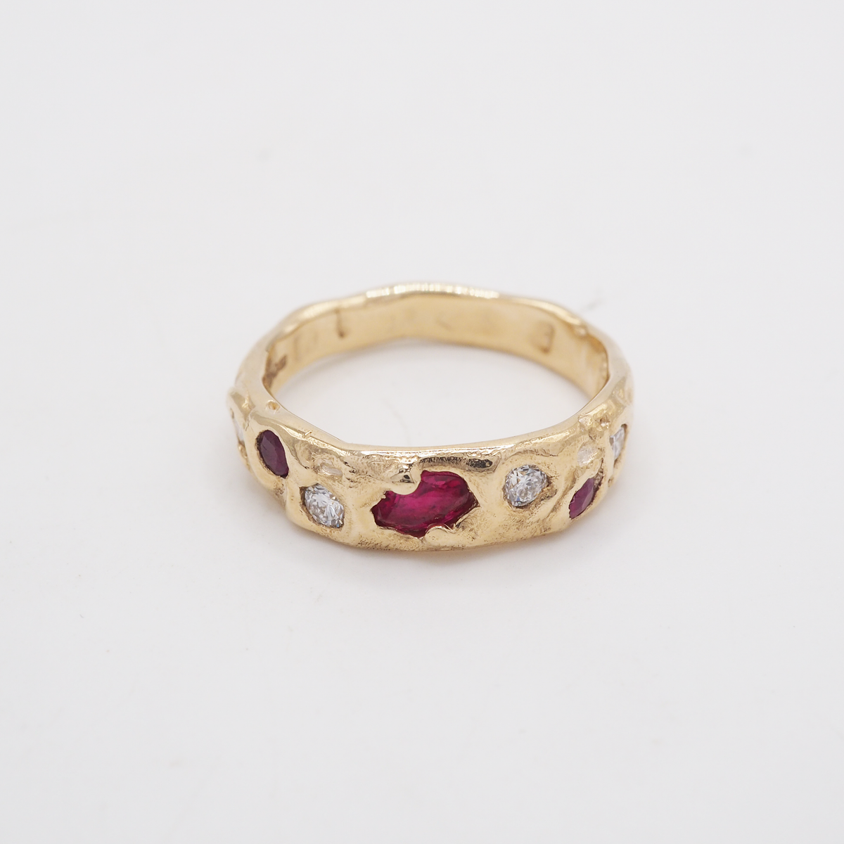 Gold Ruby & Diamond Ring