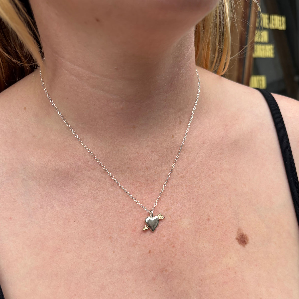 Heart and Arrow Necklace-2