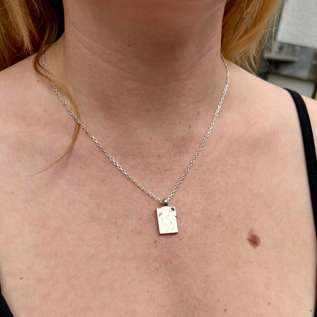 Ruby Facet Necklace-2