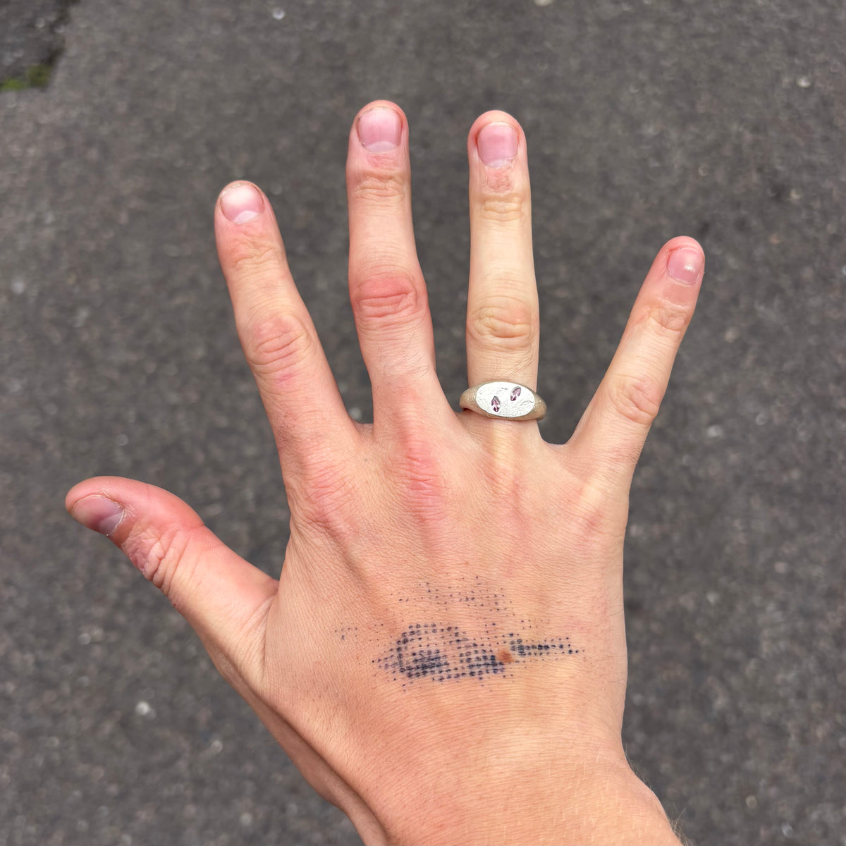 Pink Sapphire Oval Signet-2