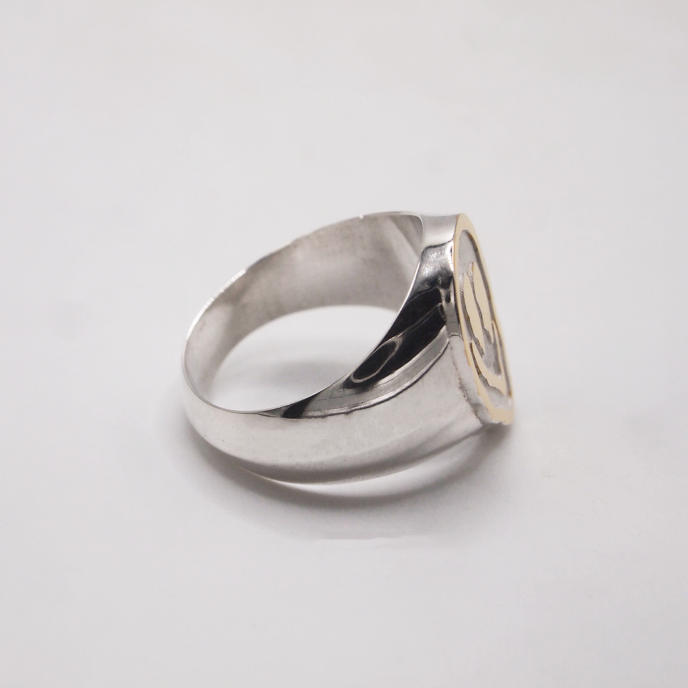 Trippi Face Ring with Gold Accent-2