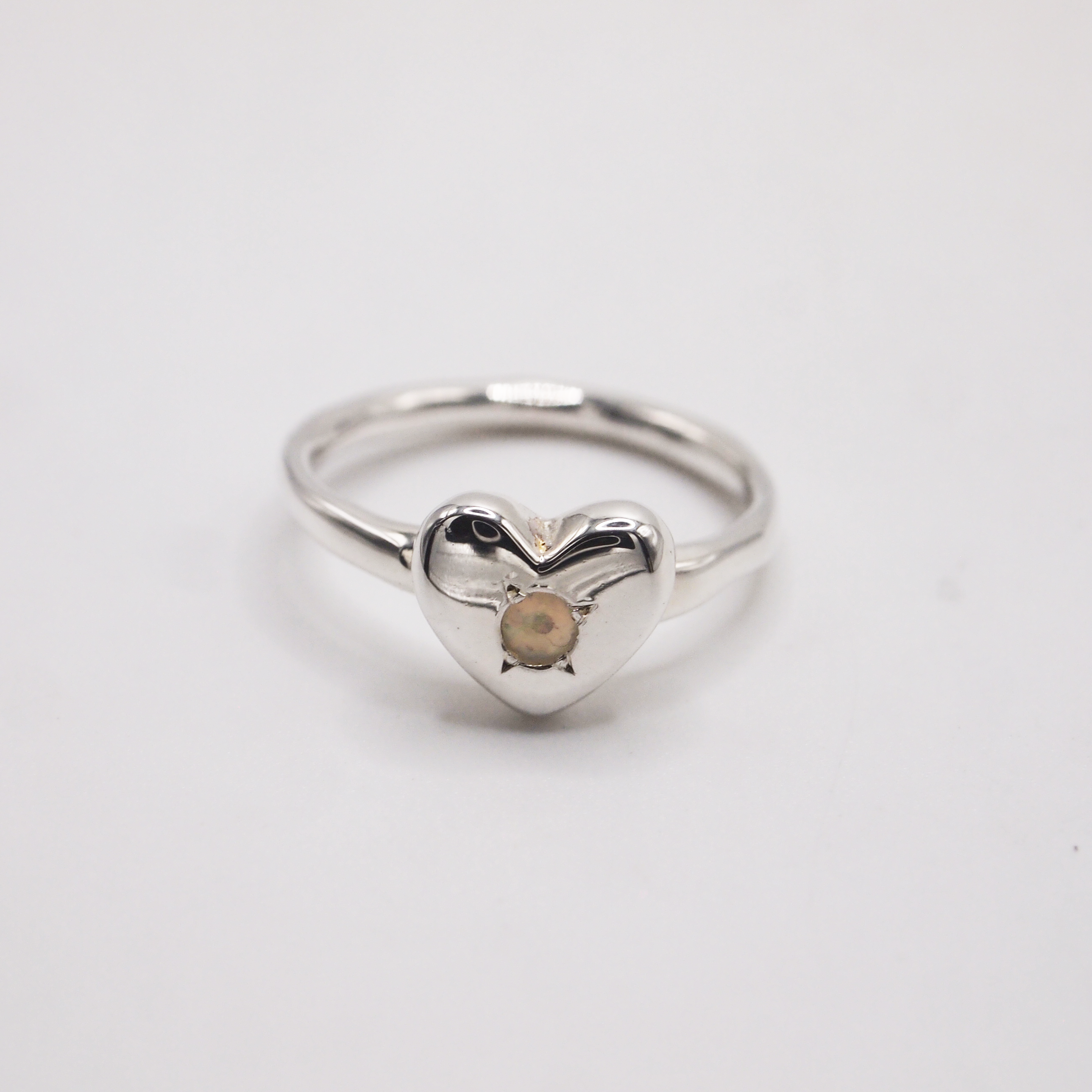 Opal Heart Ring