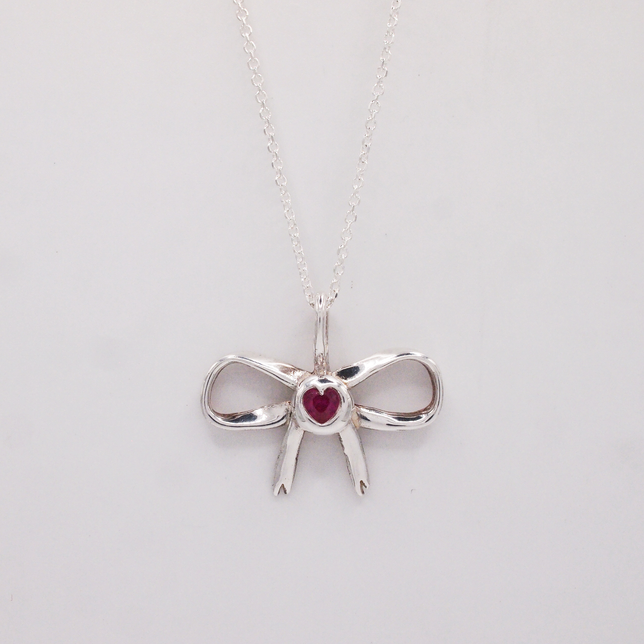Ruby Heart Bow