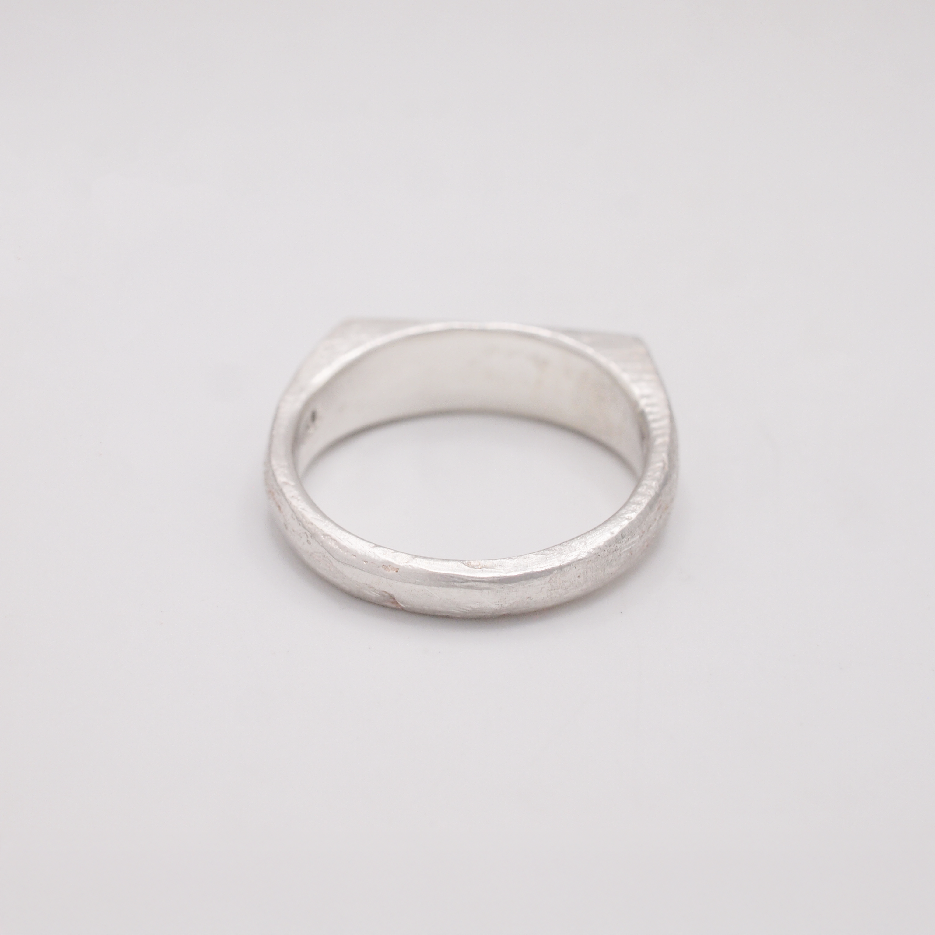 Turquoise Sapphire Rectangular Signet-3