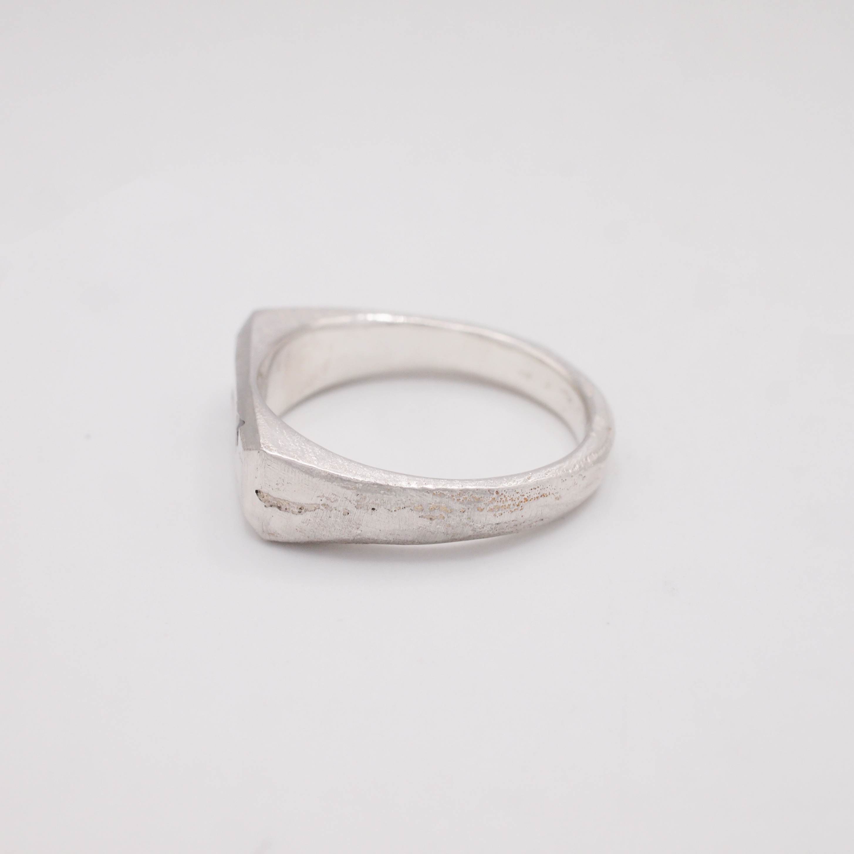 Turquoise Sapphire Rectangular Signet-4