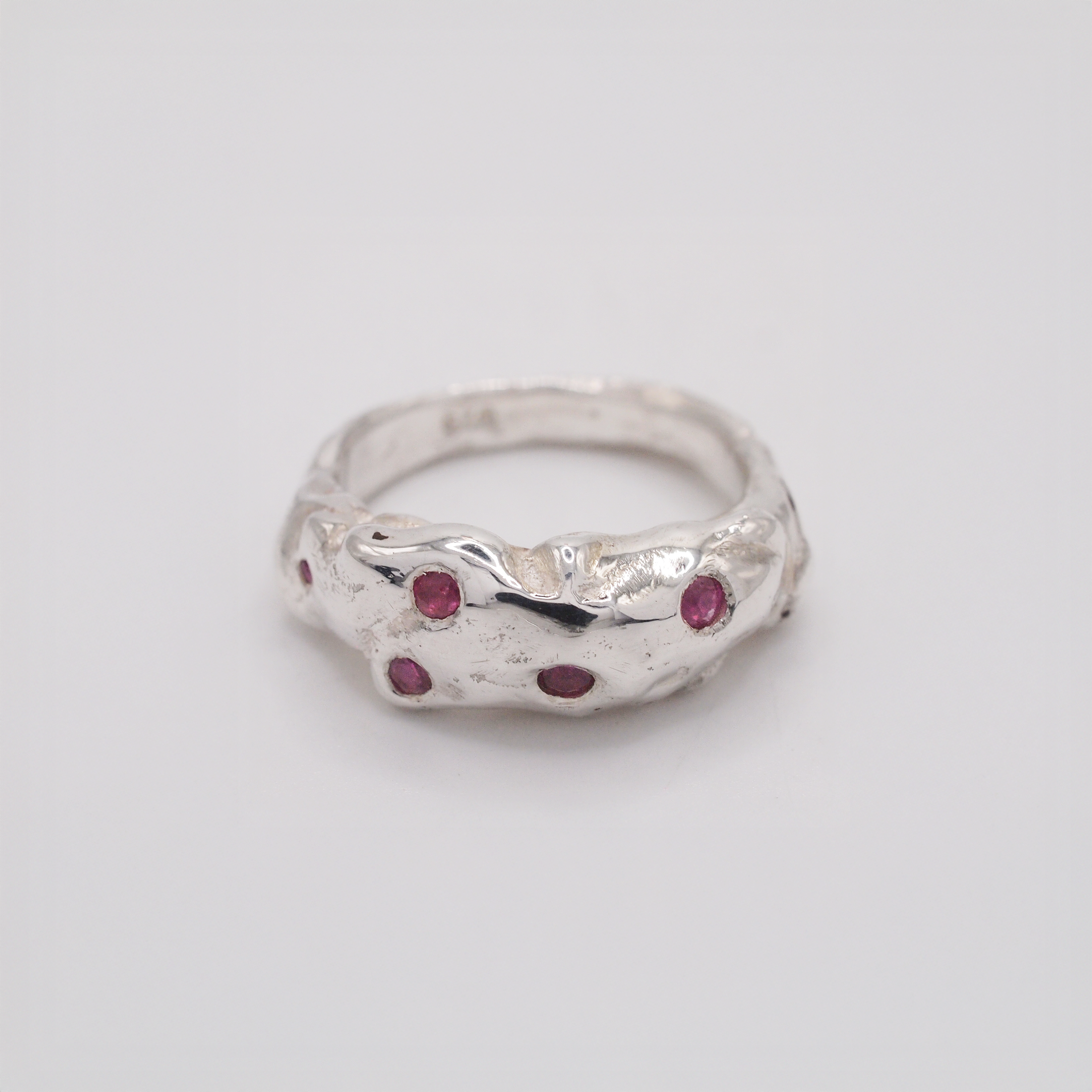 Organic Ruby Bombé Ring