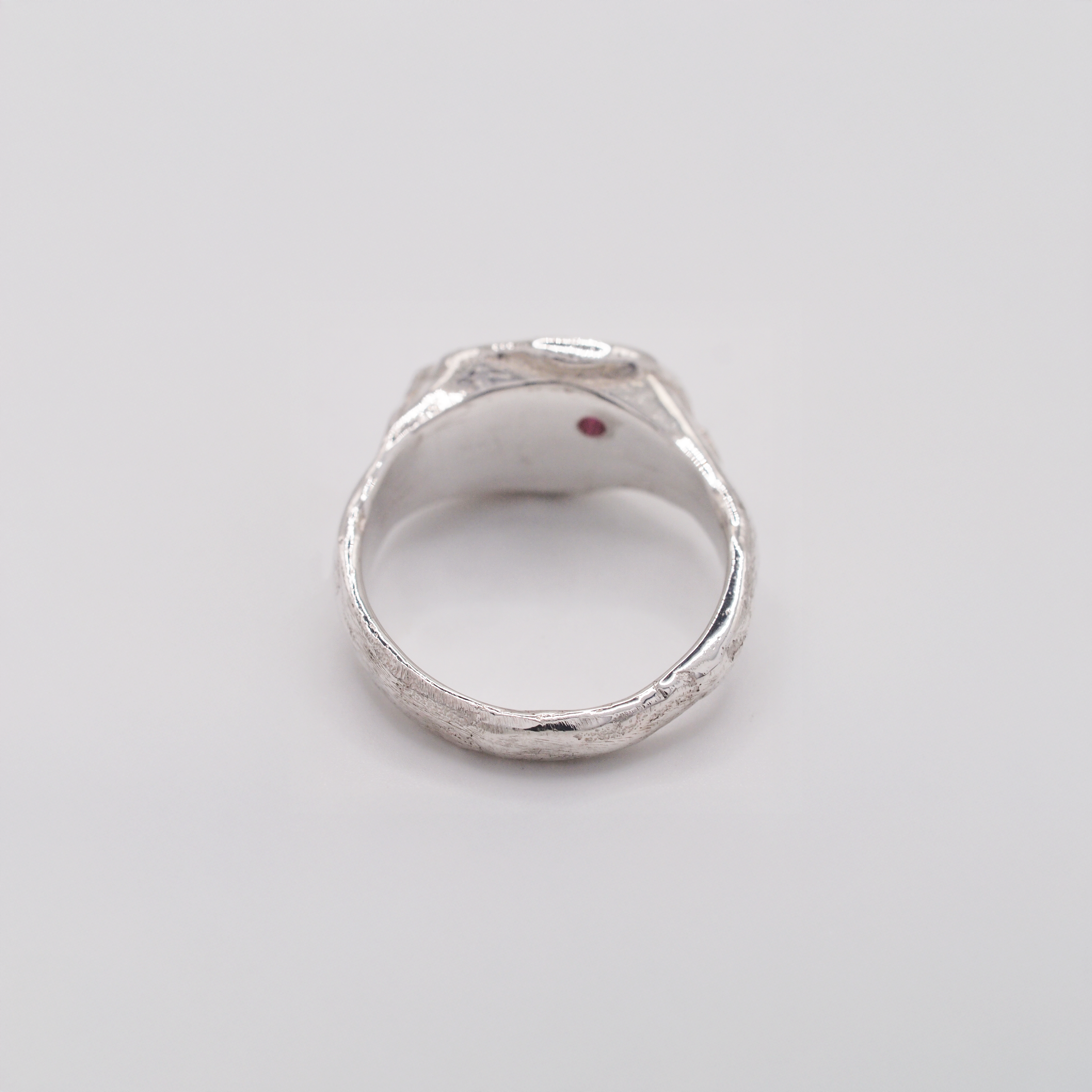 Organic Ruby Signet Ring-3