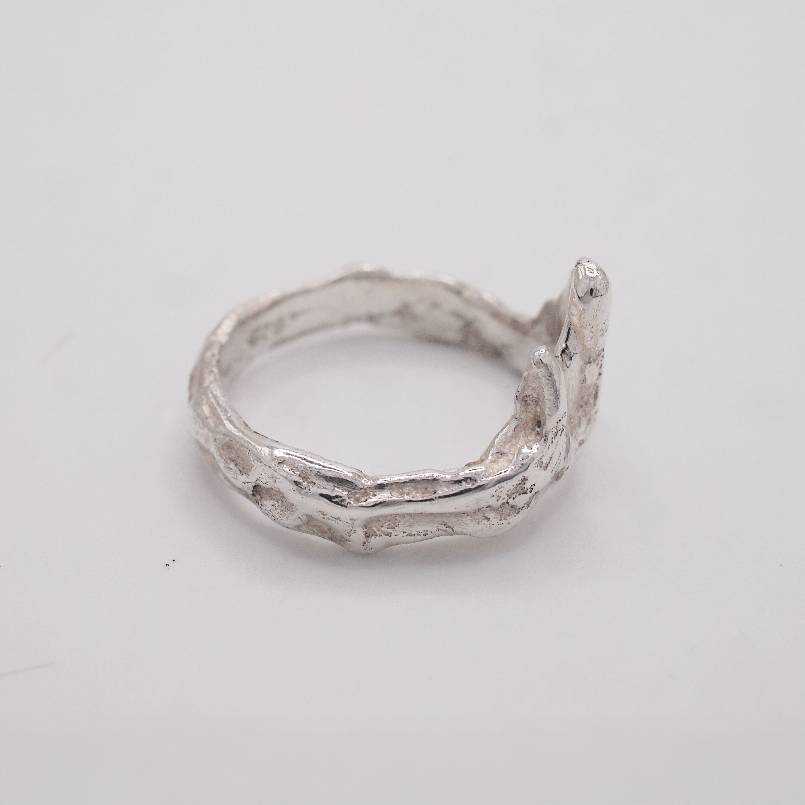 Dripped Silver Ring-2