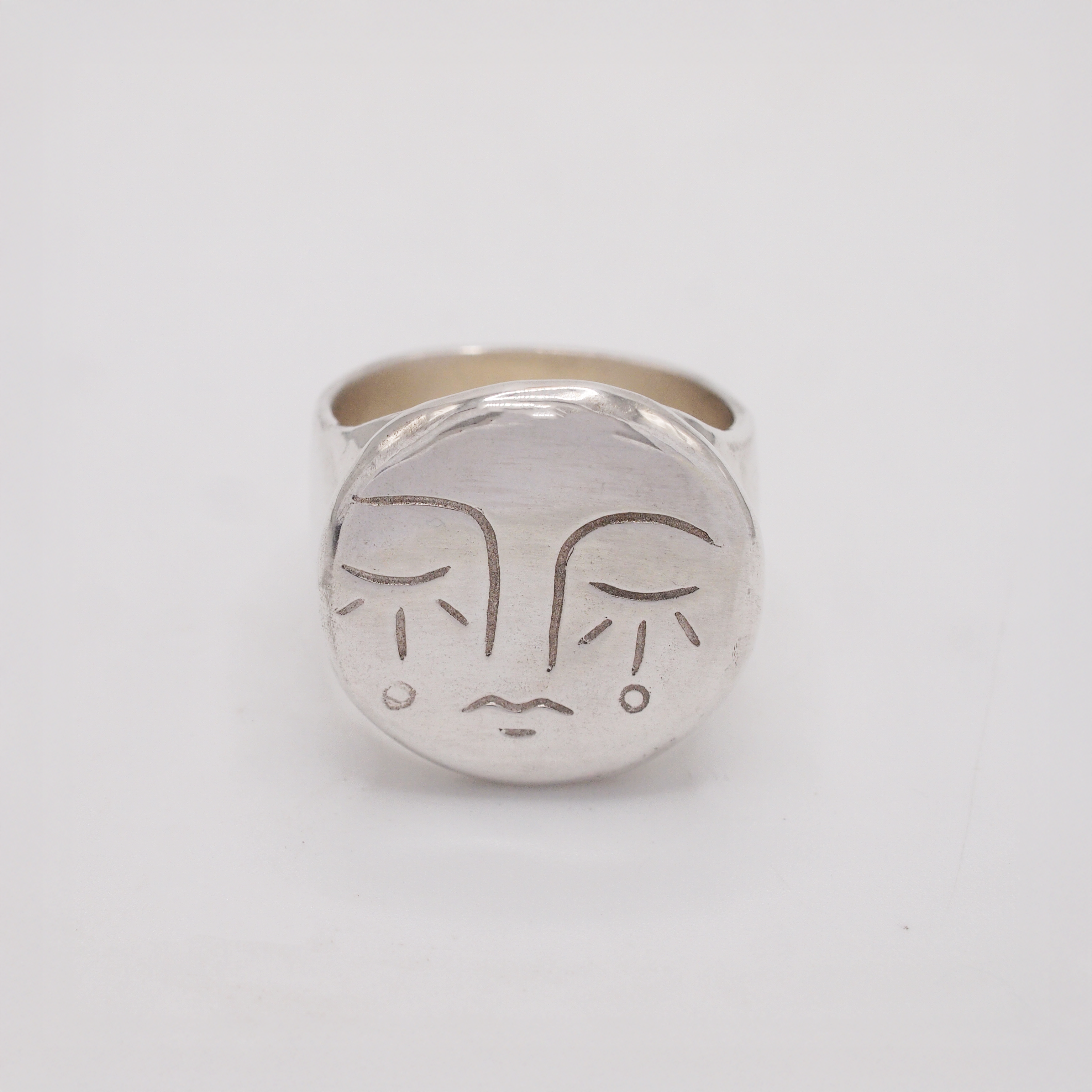 Moon Face Ring