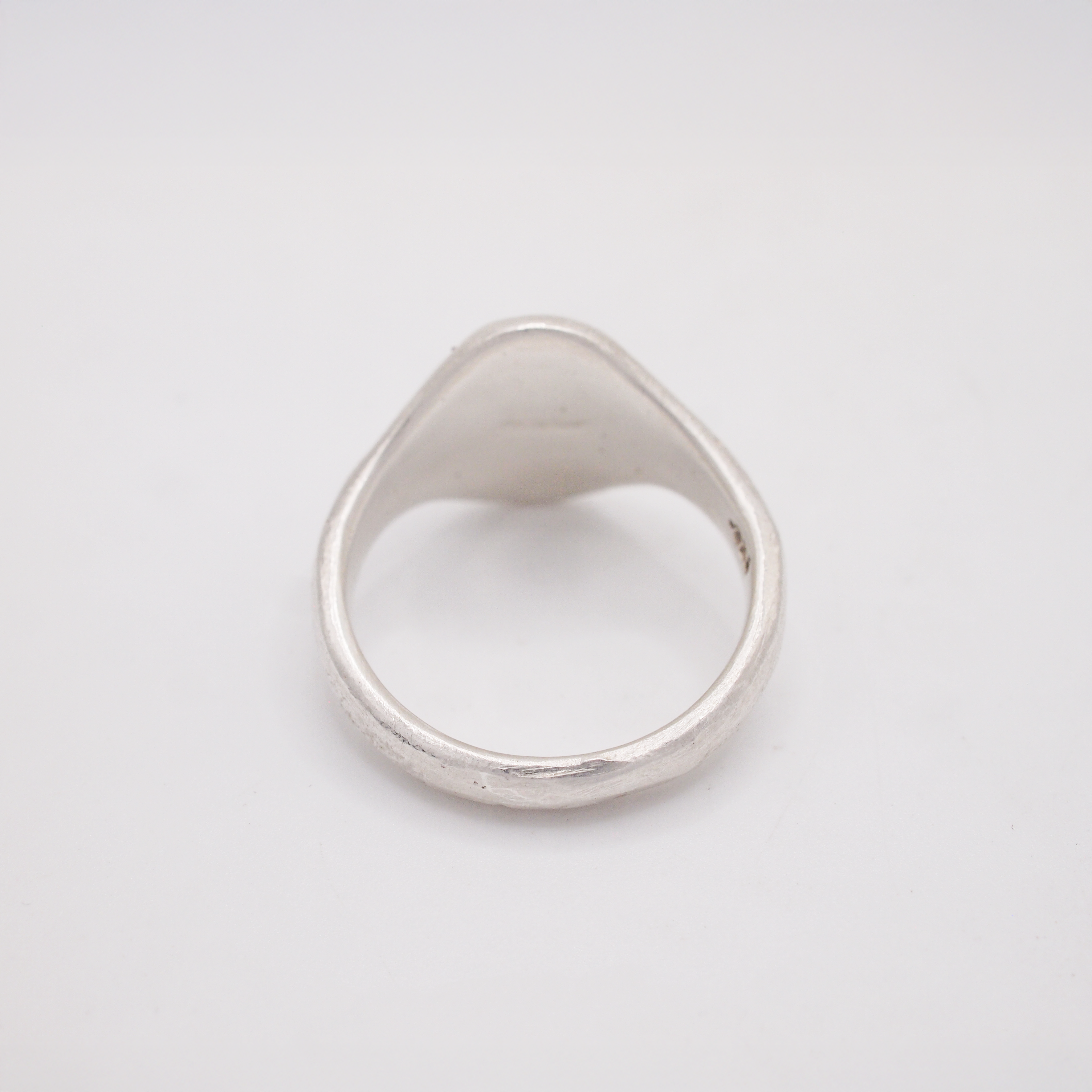 Clear Sapphire Circular Signet-3