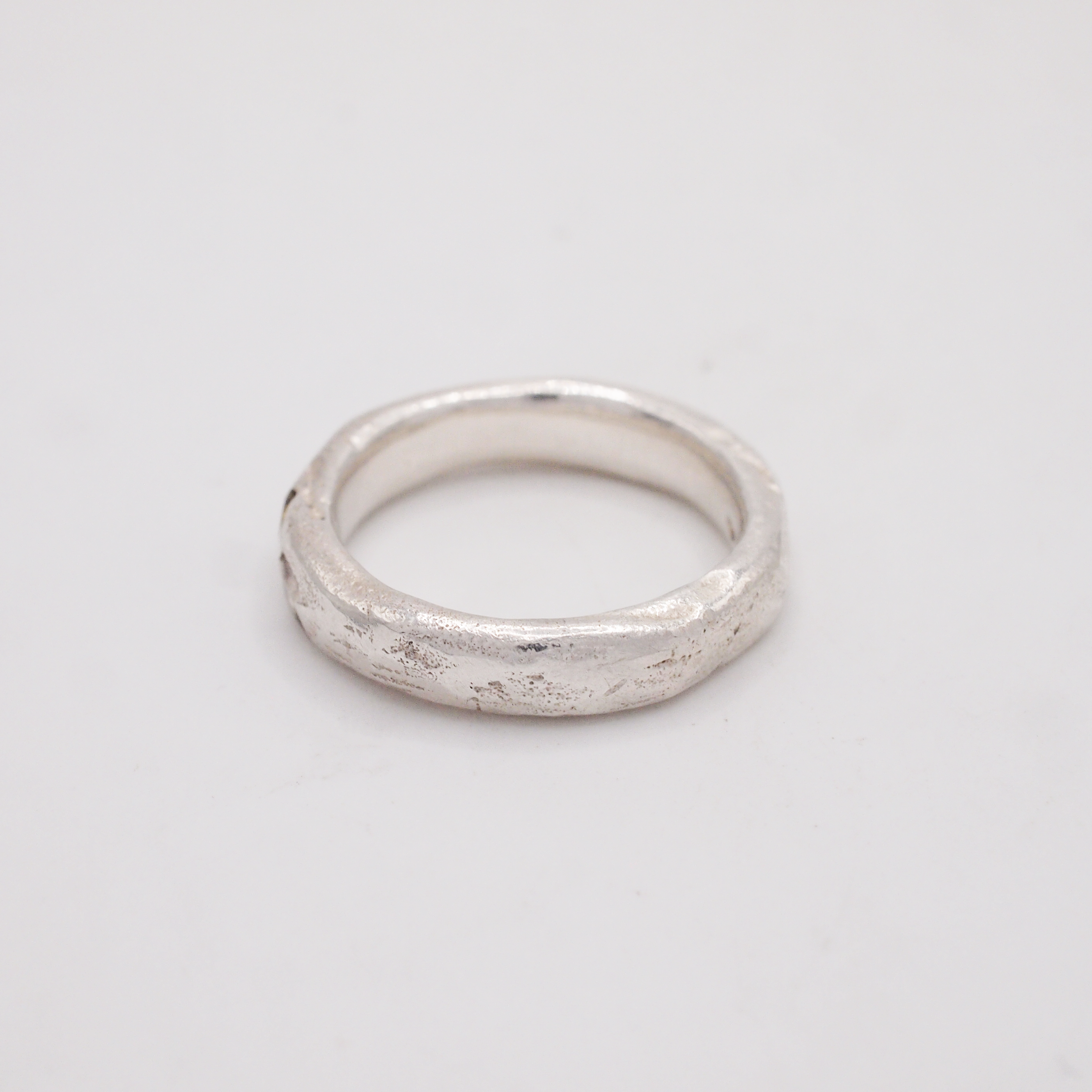 Clear & Yellow Sapphire Band-4