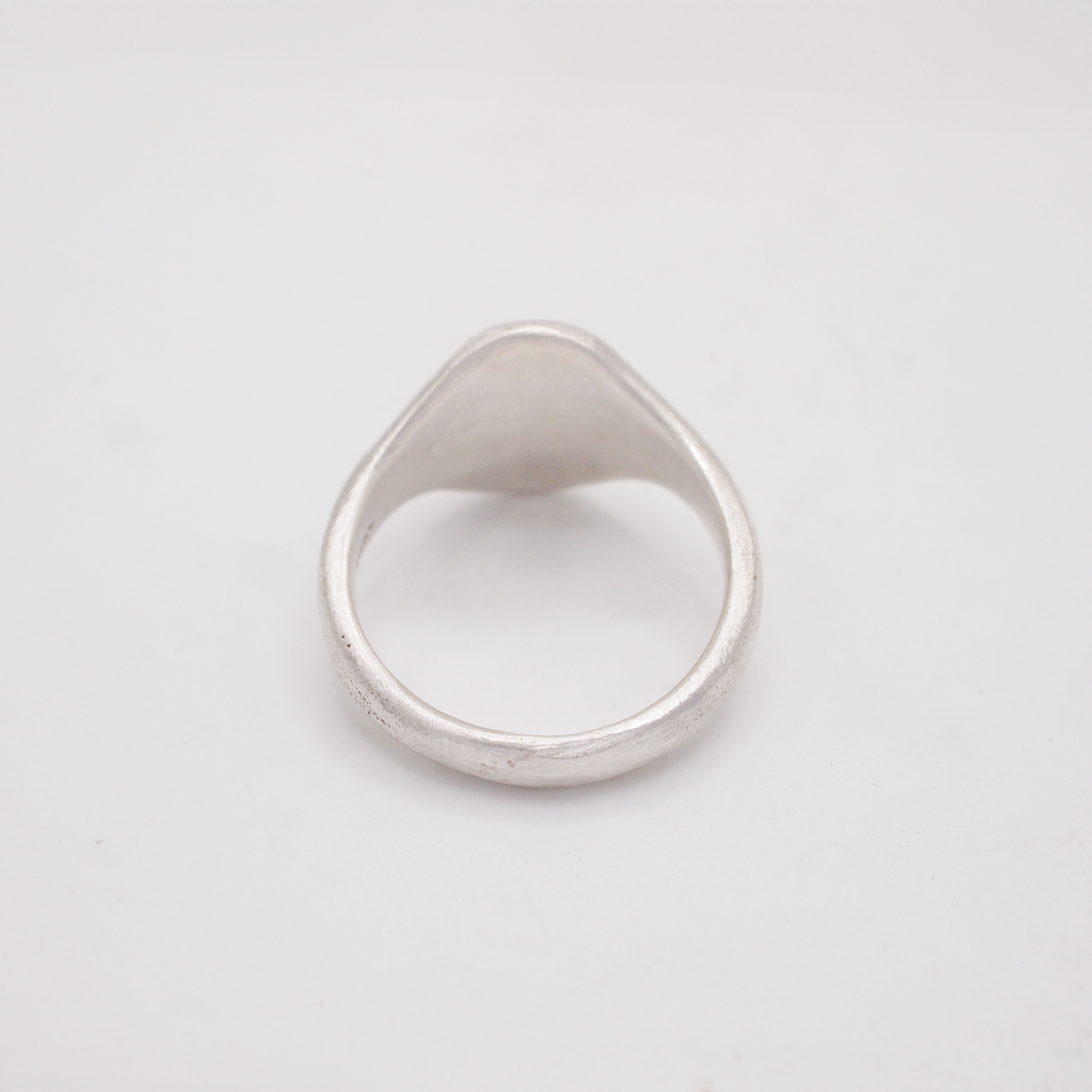 Blue Sapphire Circular Signet-3