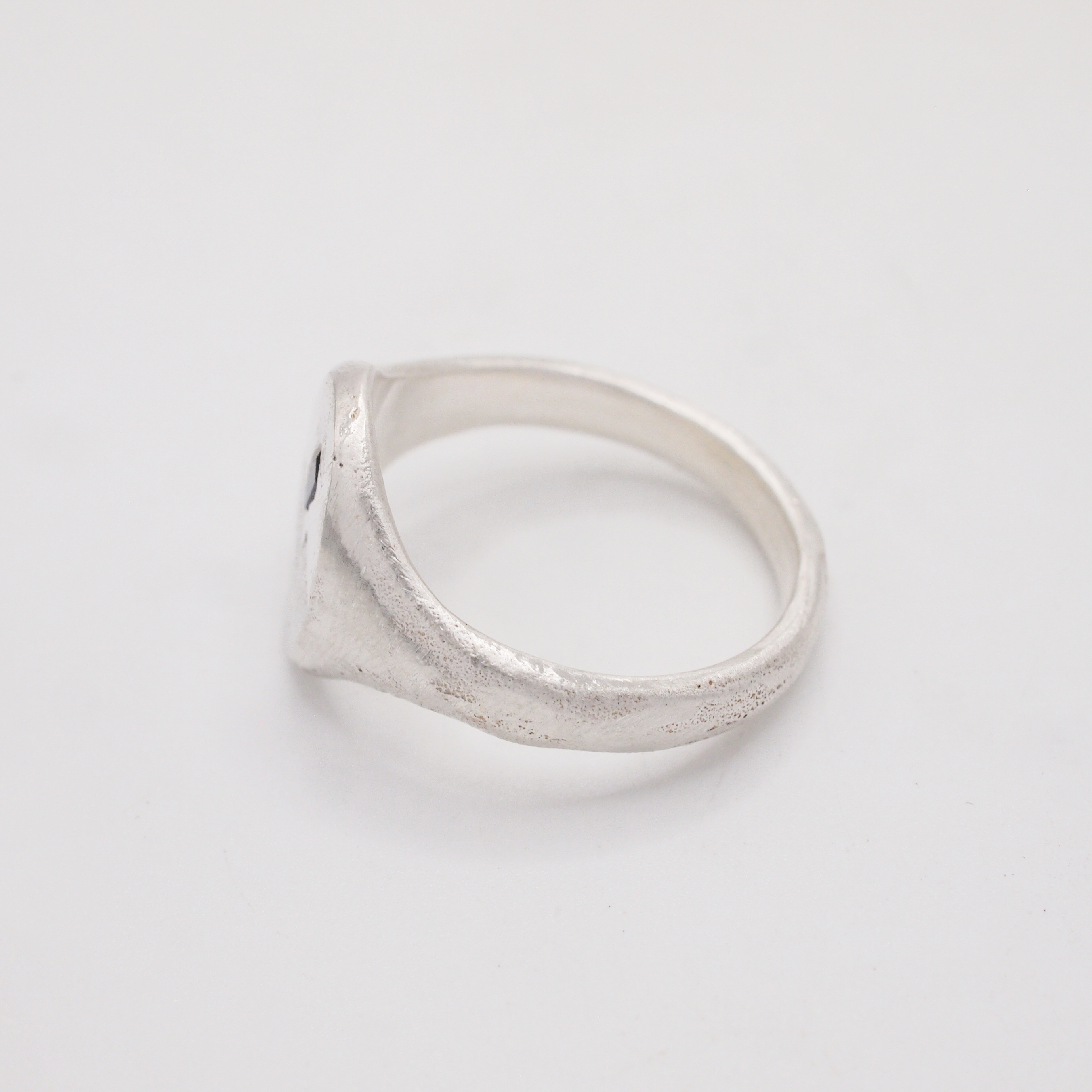 Blue Sapphire Circular Signet-2