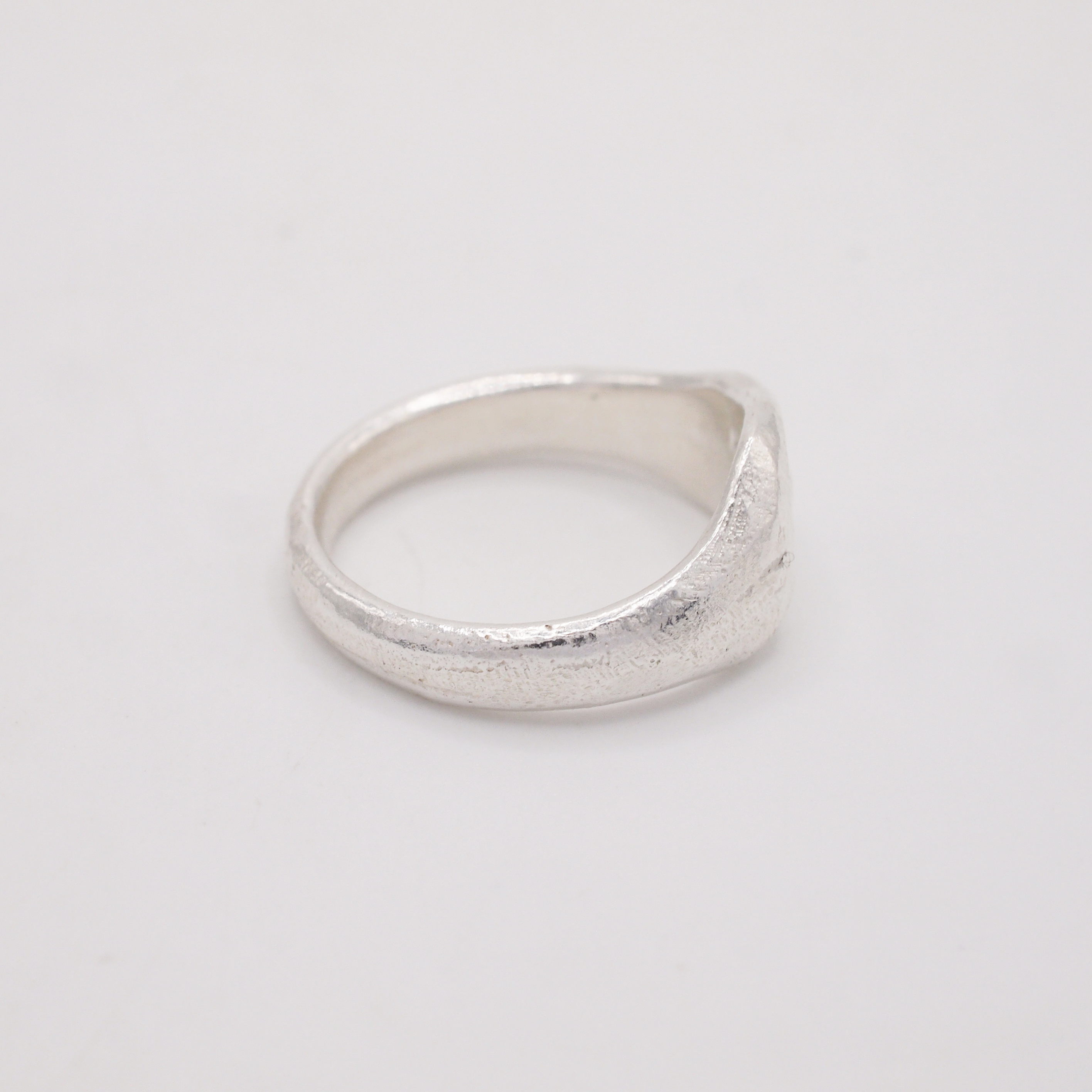 Blue Sapphire Wishbone Signet-5