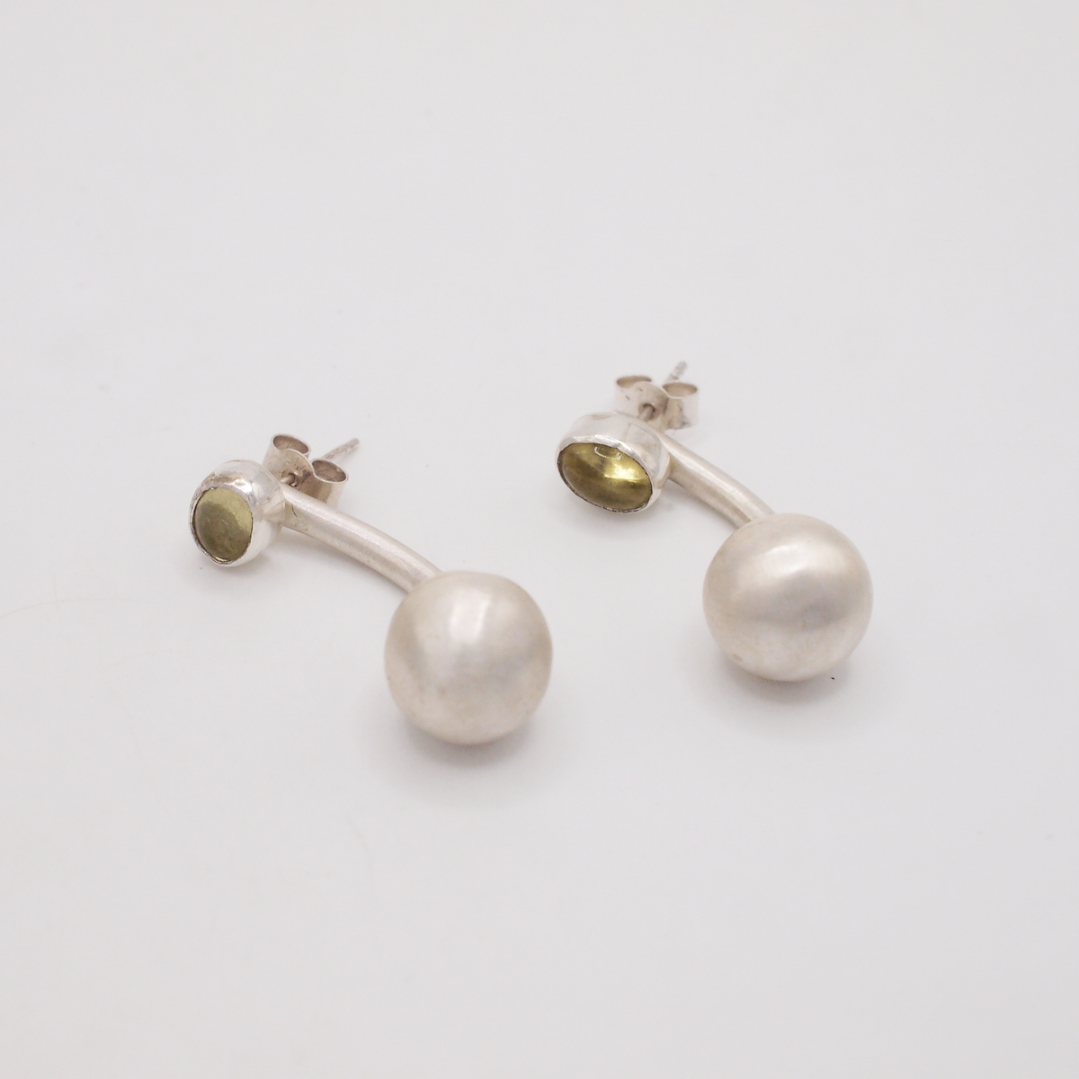 Lemon Quartz Belly Earrings-2