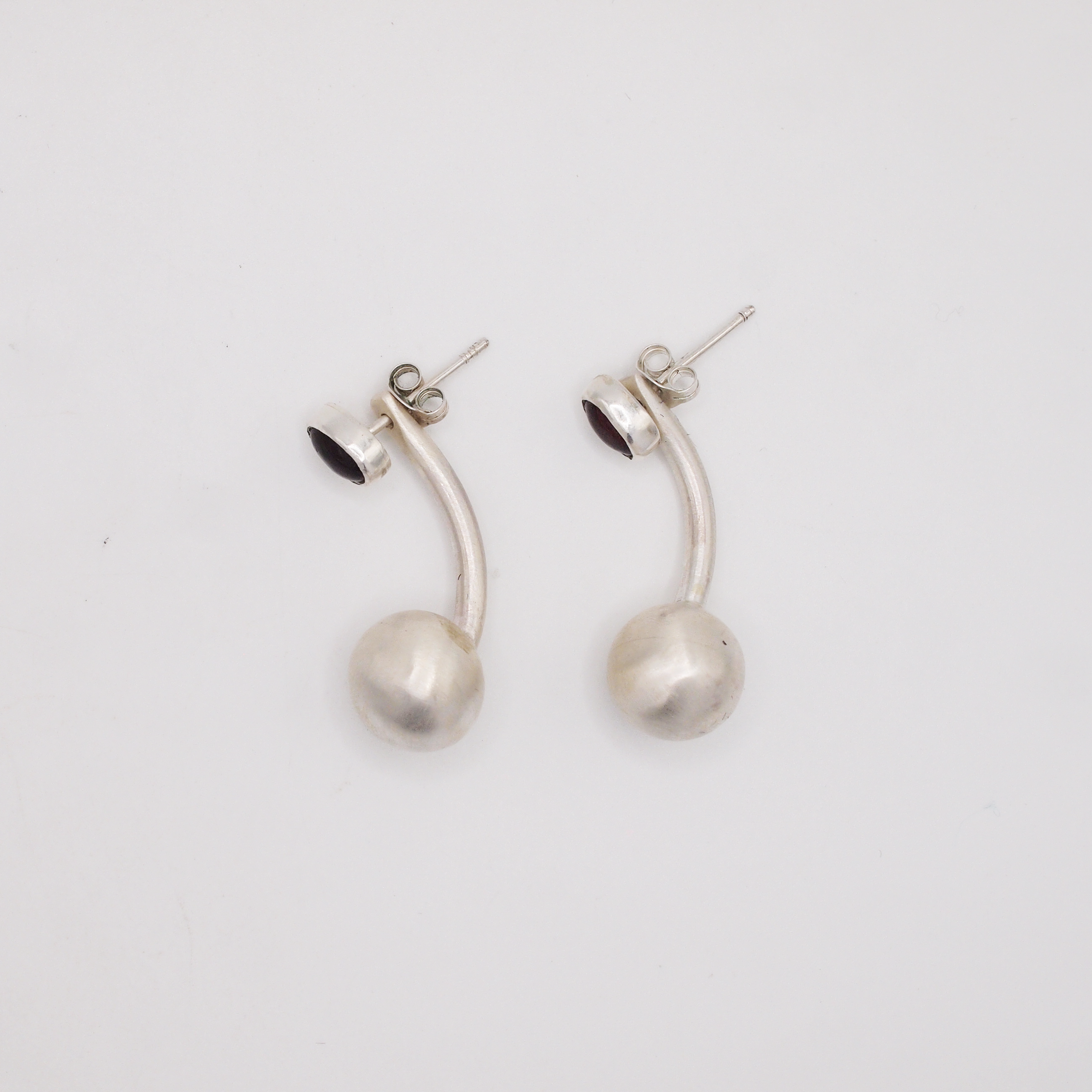 Pink Tourmaline Belly Earrings