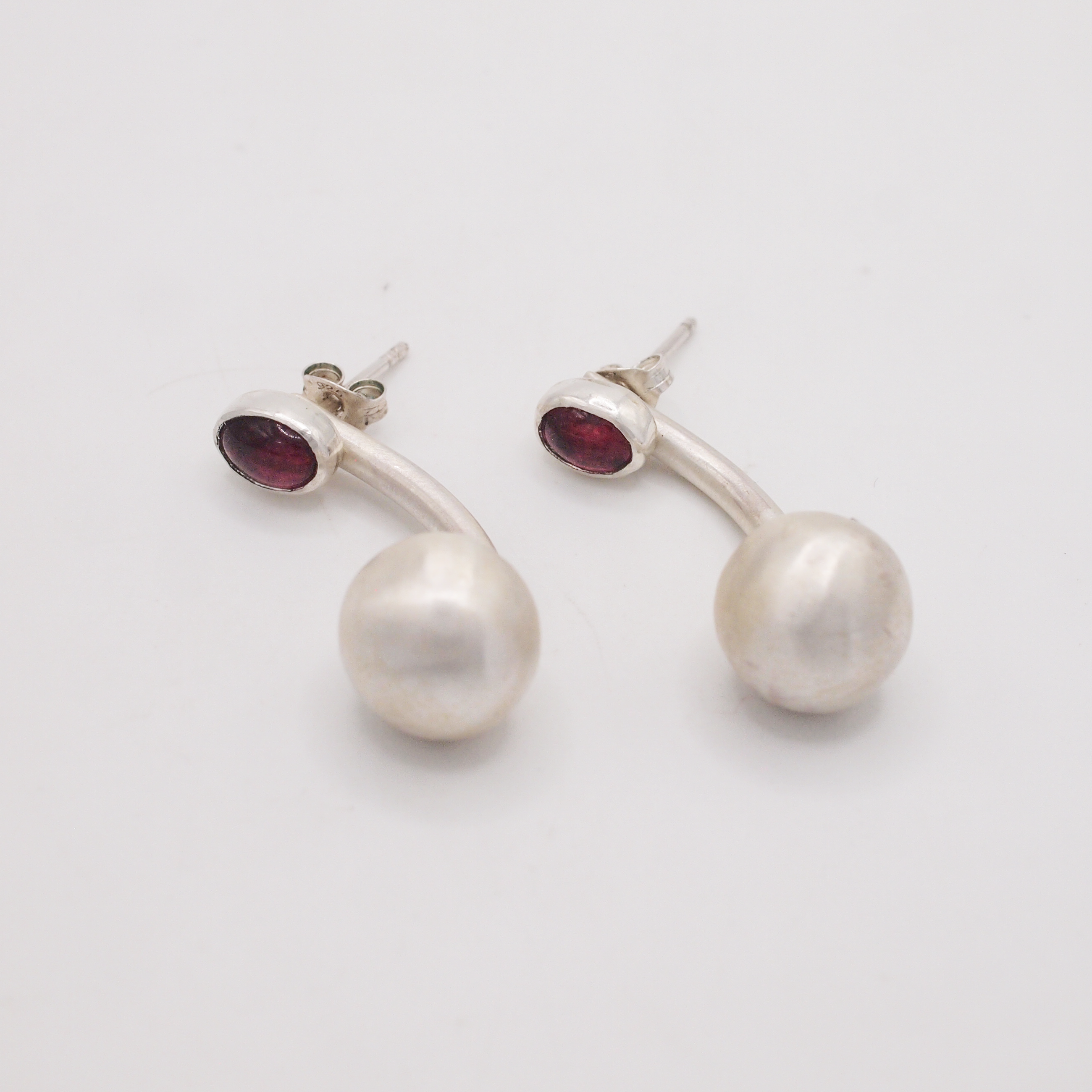 Pink Tourmaline Belly Earrings-2
