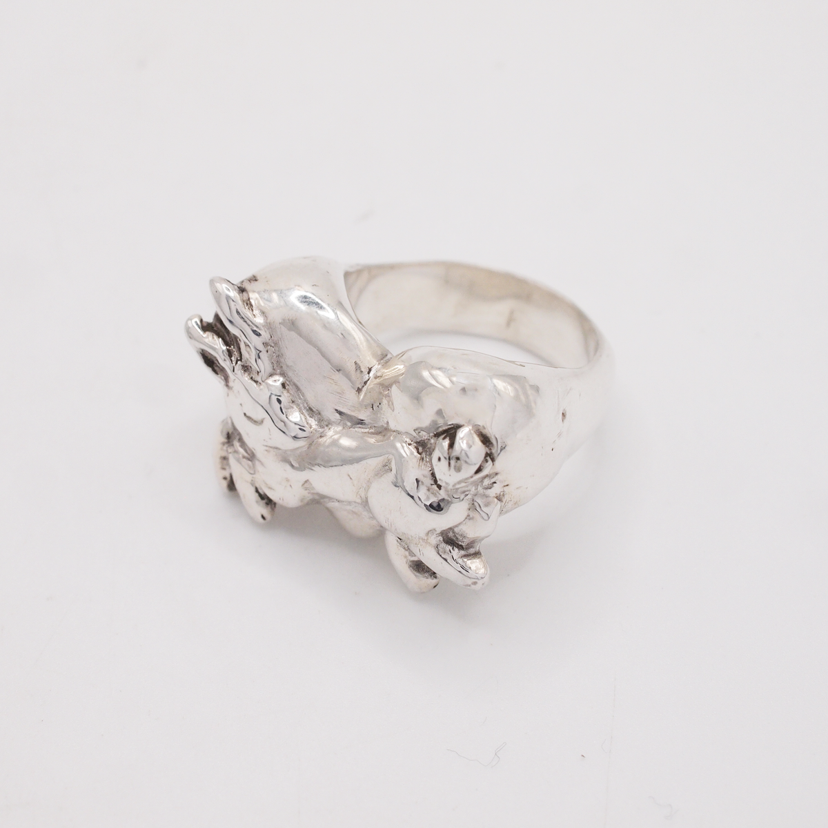 Bunny Heart Signet Ring-3