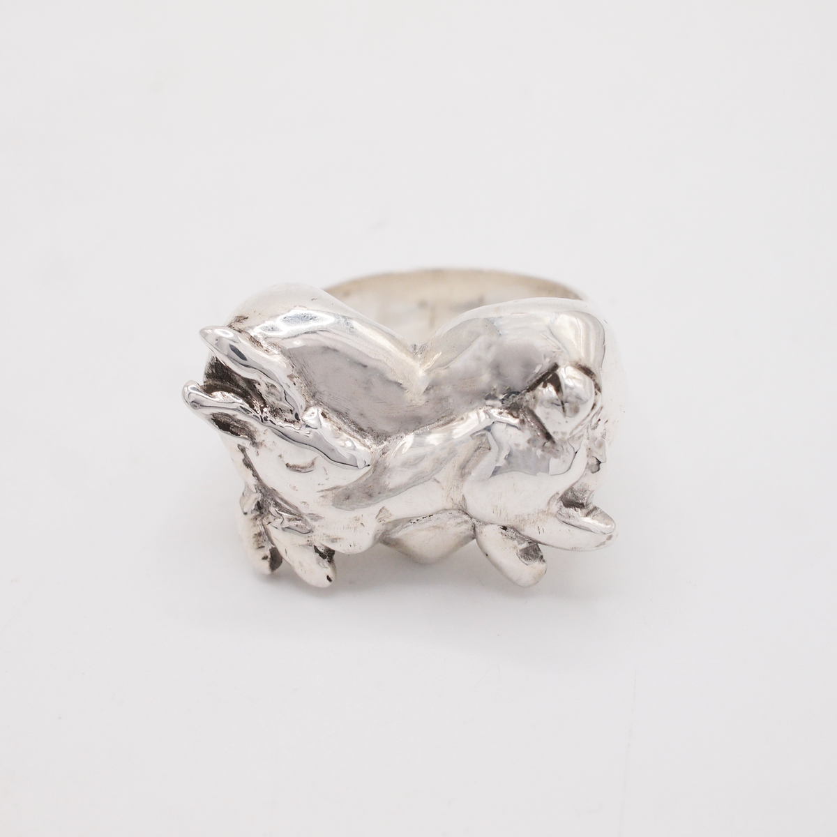 Bunny Heart Signet Ring