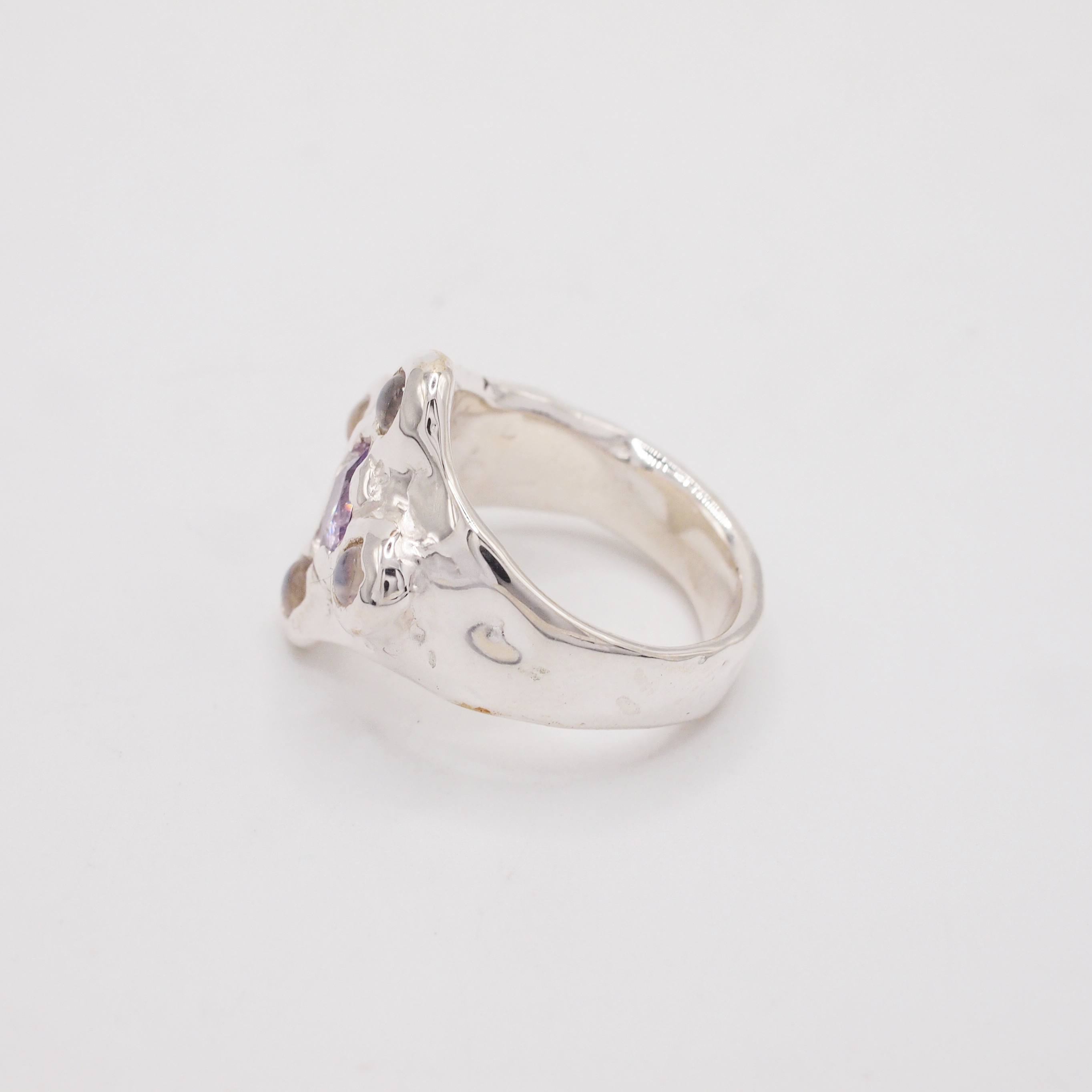 Amethyst and Moonstone Candy Ring-3