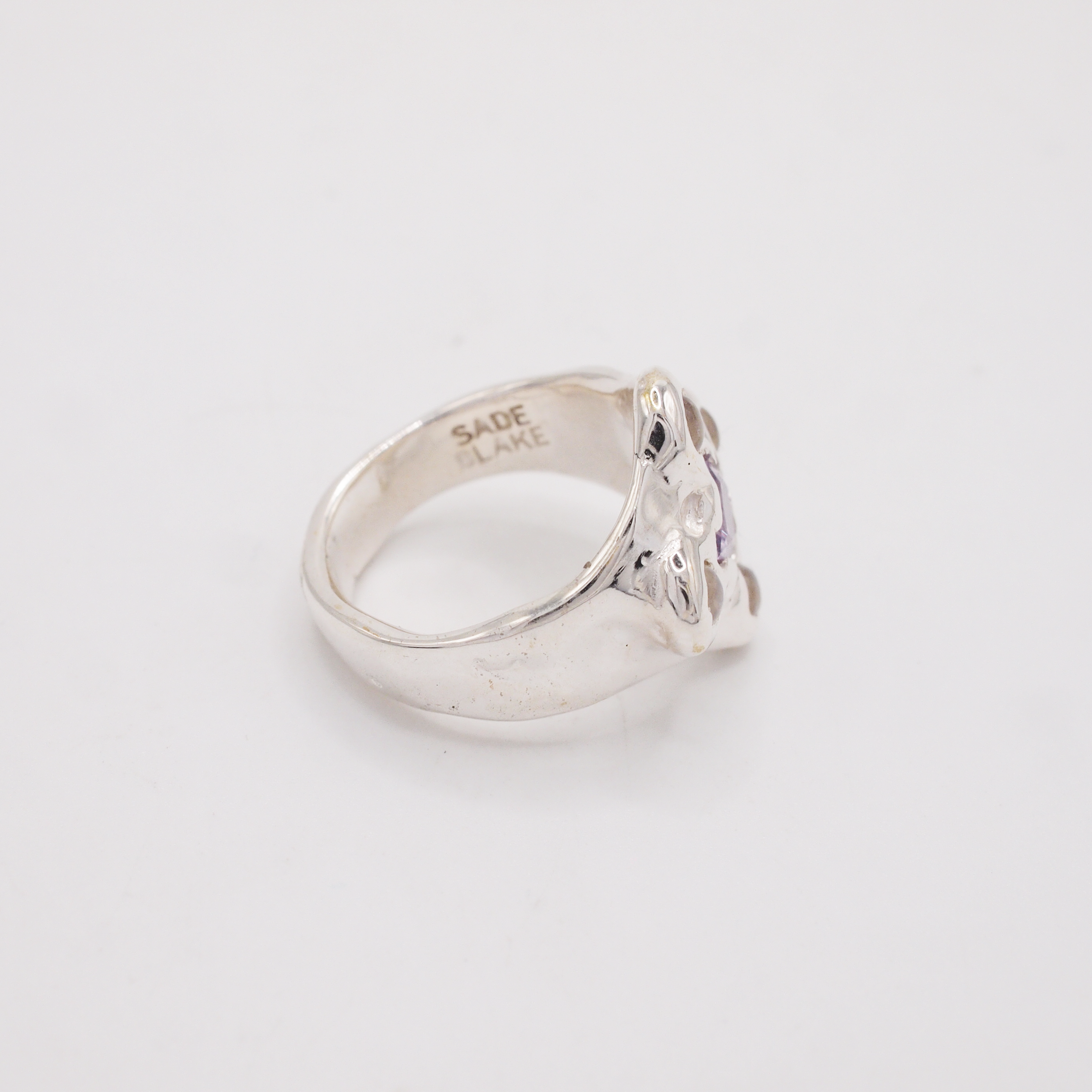 Amethyst and Moonstone Candy Ring-5