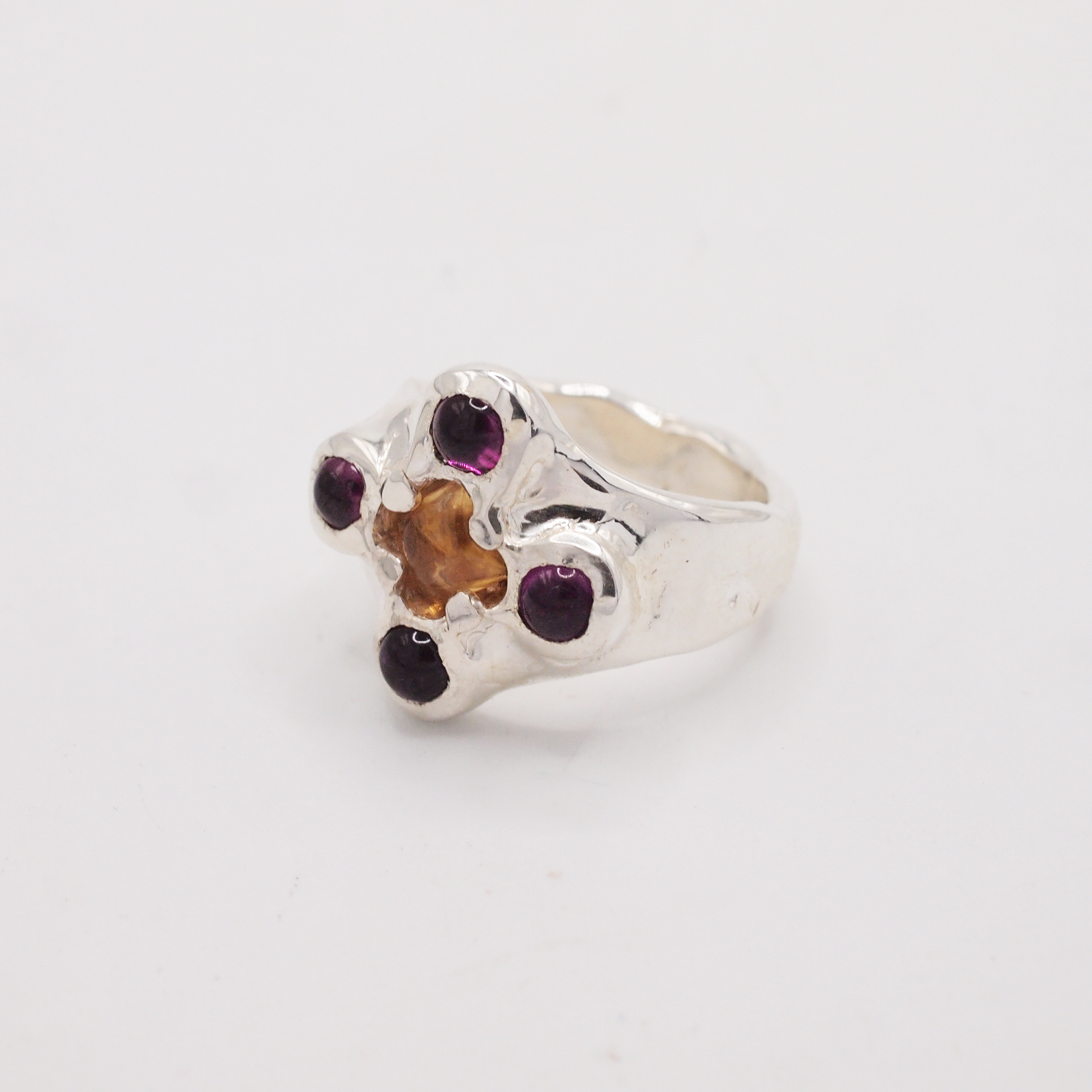 Cirtine & Grape Garnet Candy Ring-2