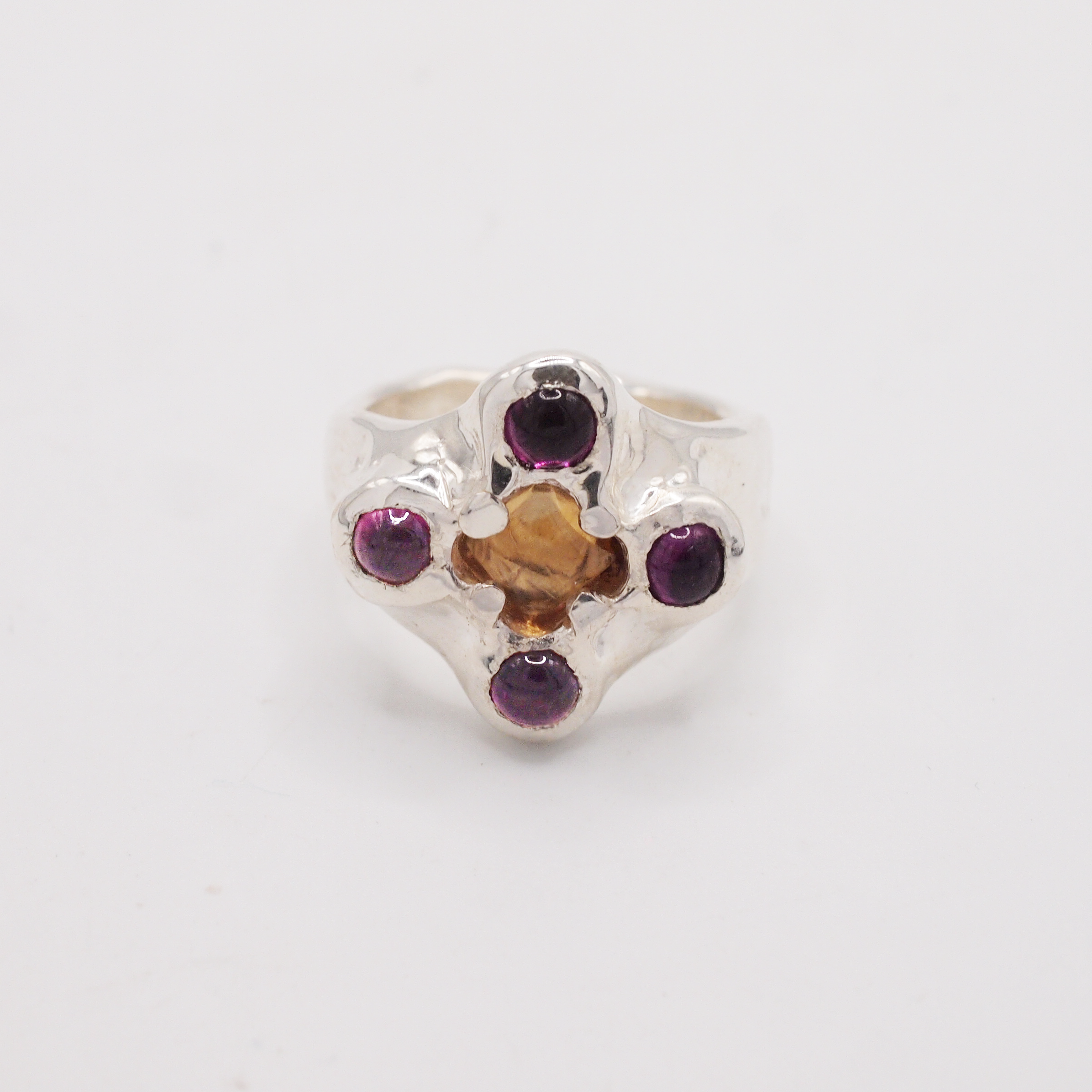 Cirtine & Grape Garnet Candy Ring