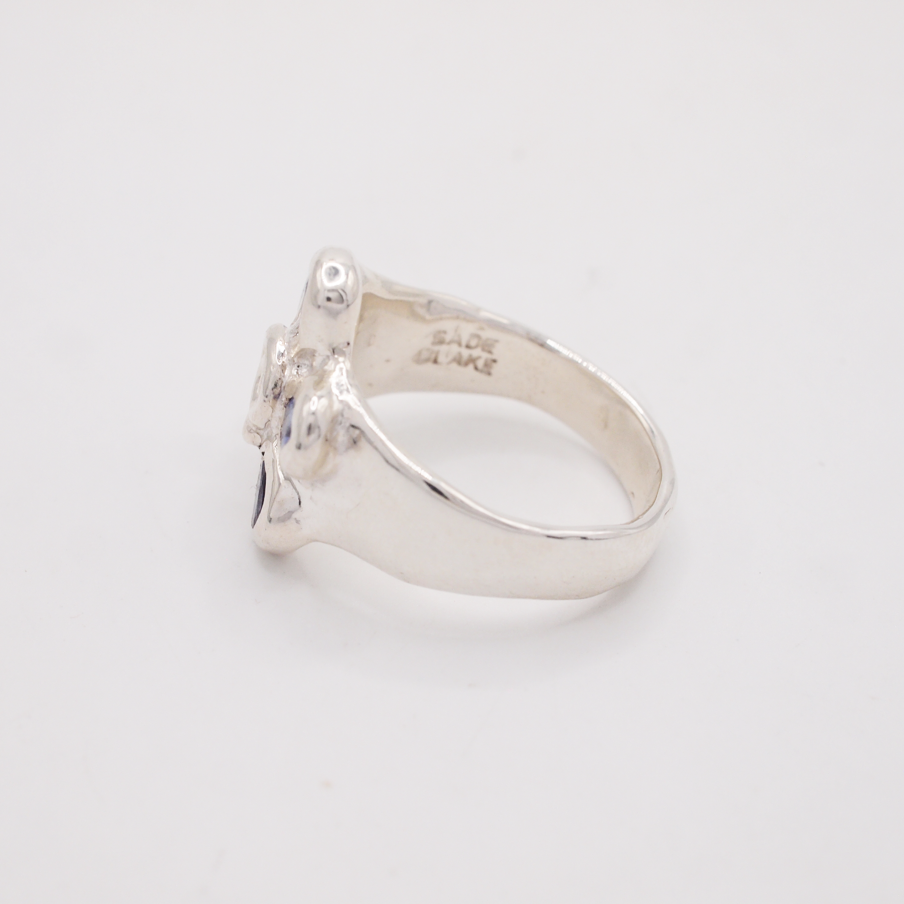 Tanzanite Spiral Flower Ring-3