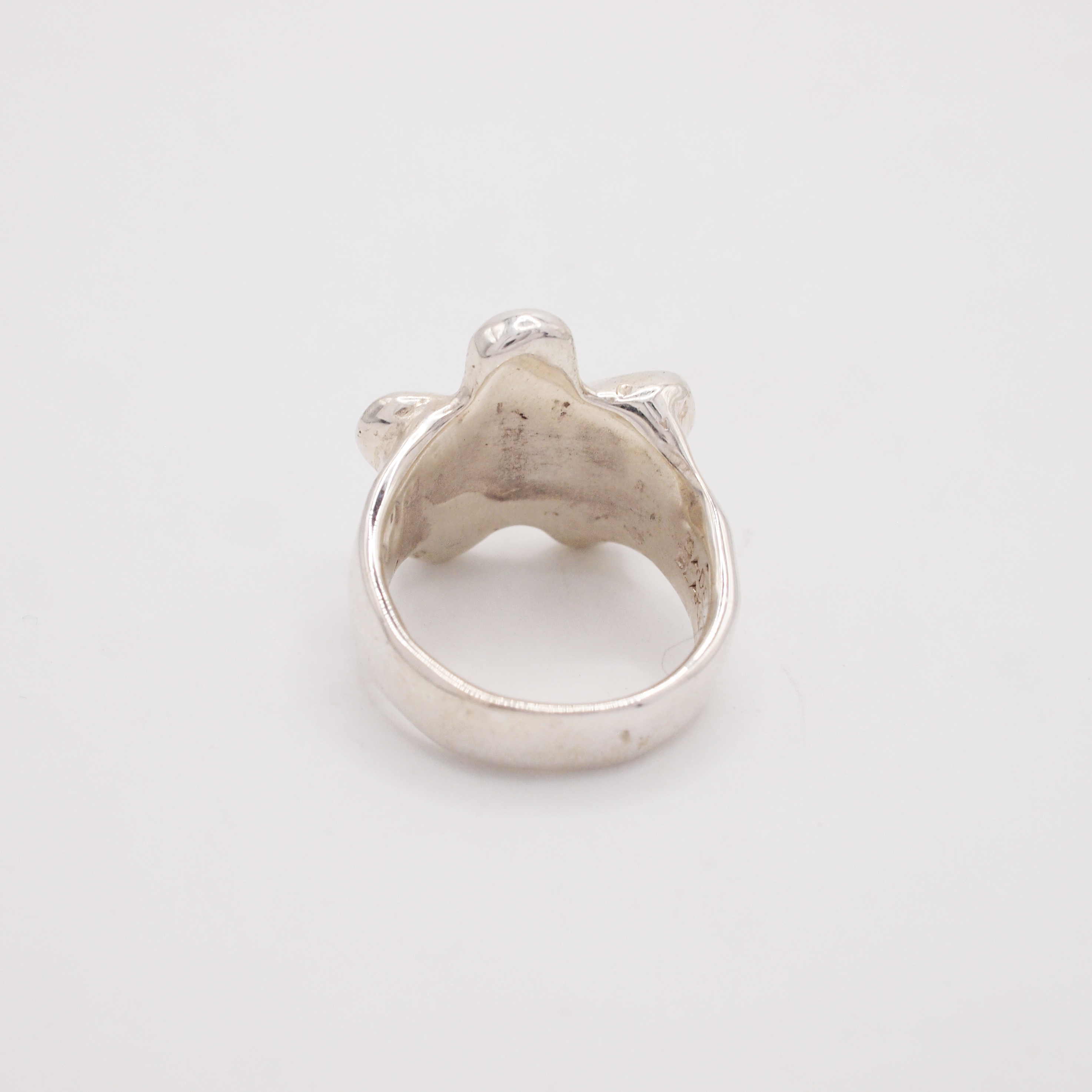 Grape Garnet Spiral Flower Ring-4