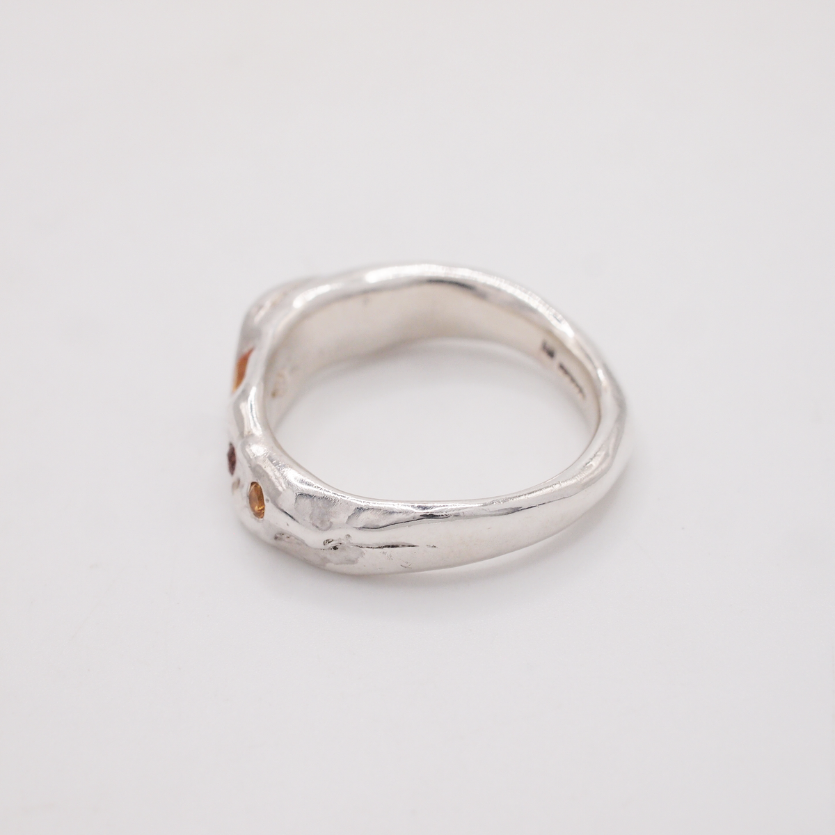 Yellow & Orange Moon Ring-2