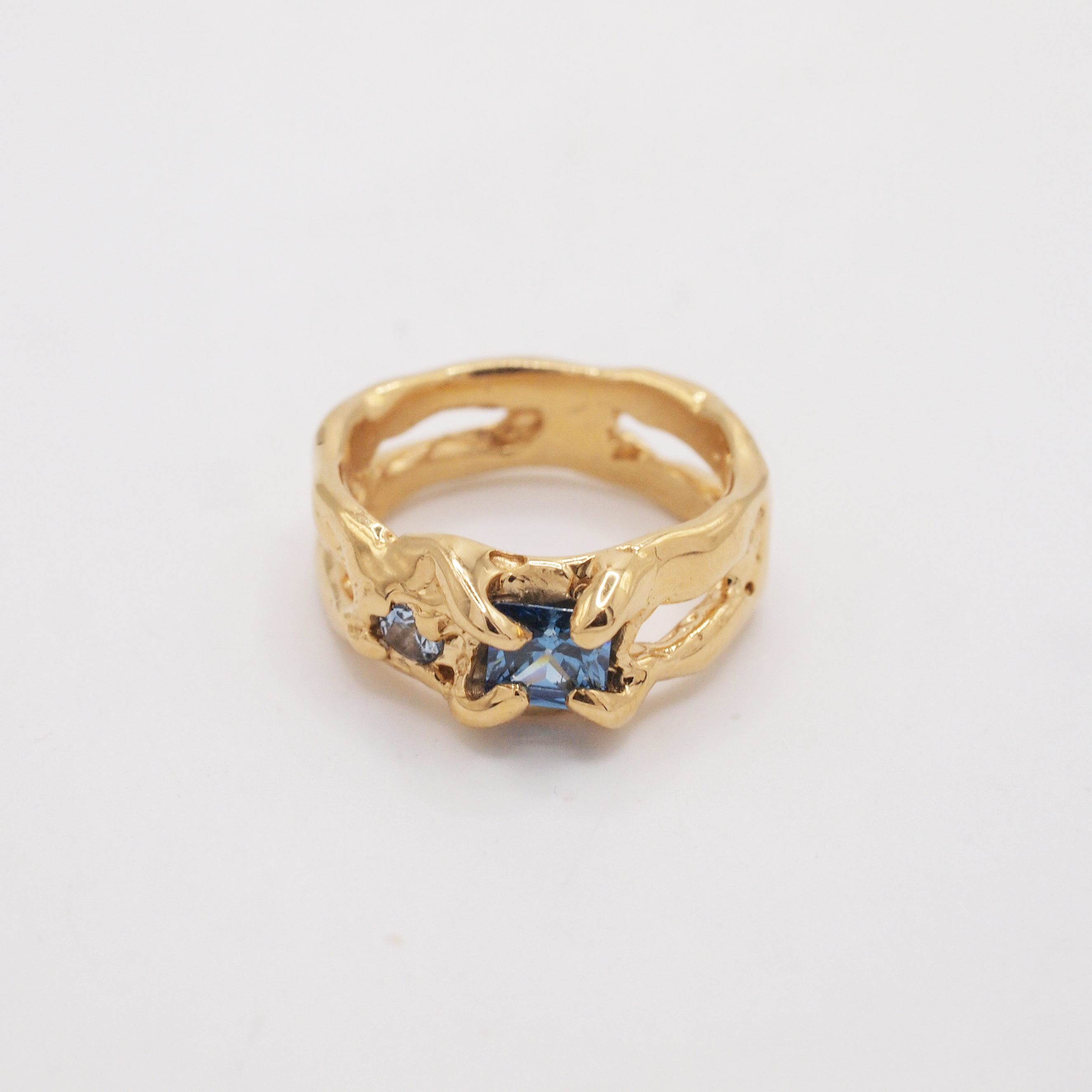 Blue & Gold Flux Ring
