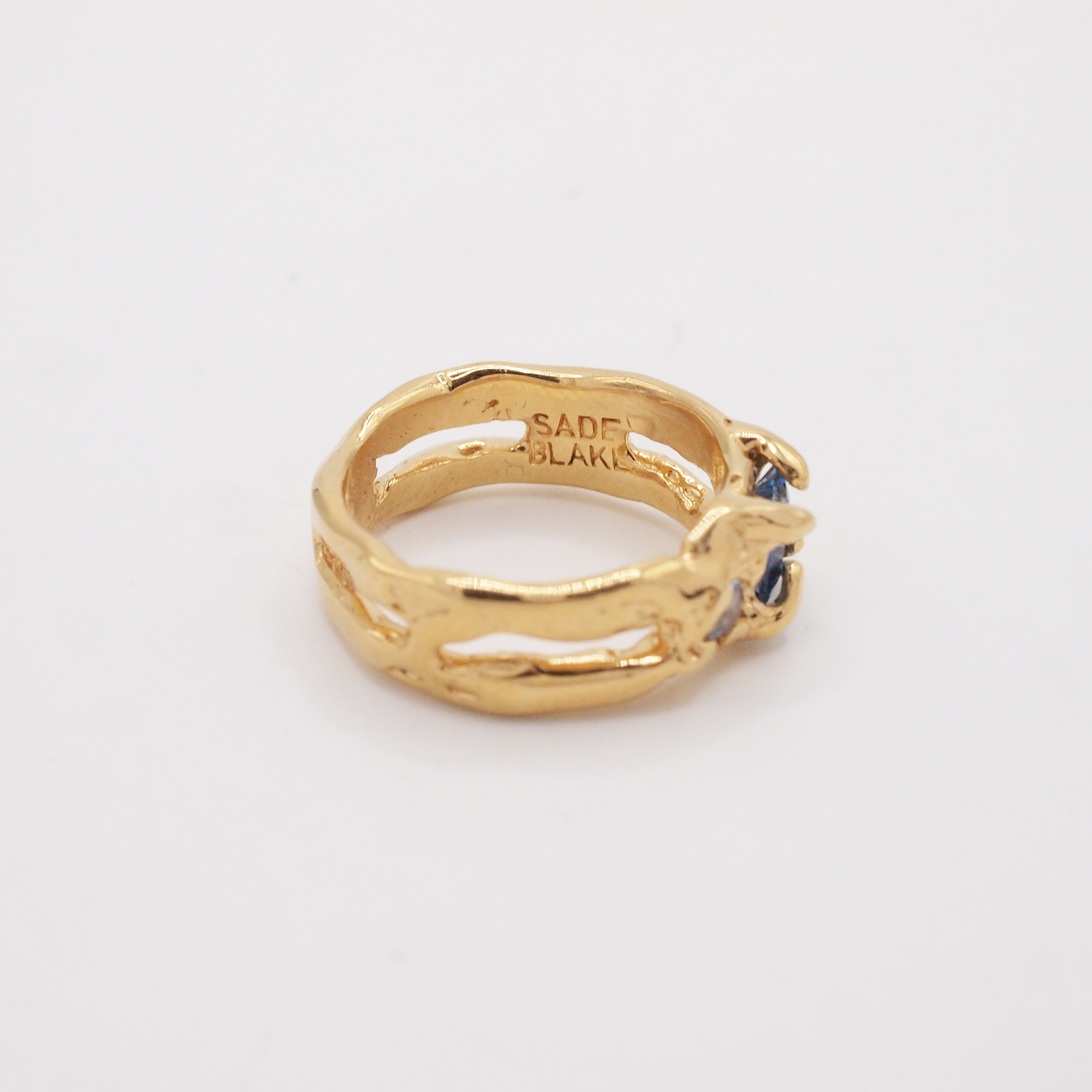 Blue & Gold Flux Ring-3