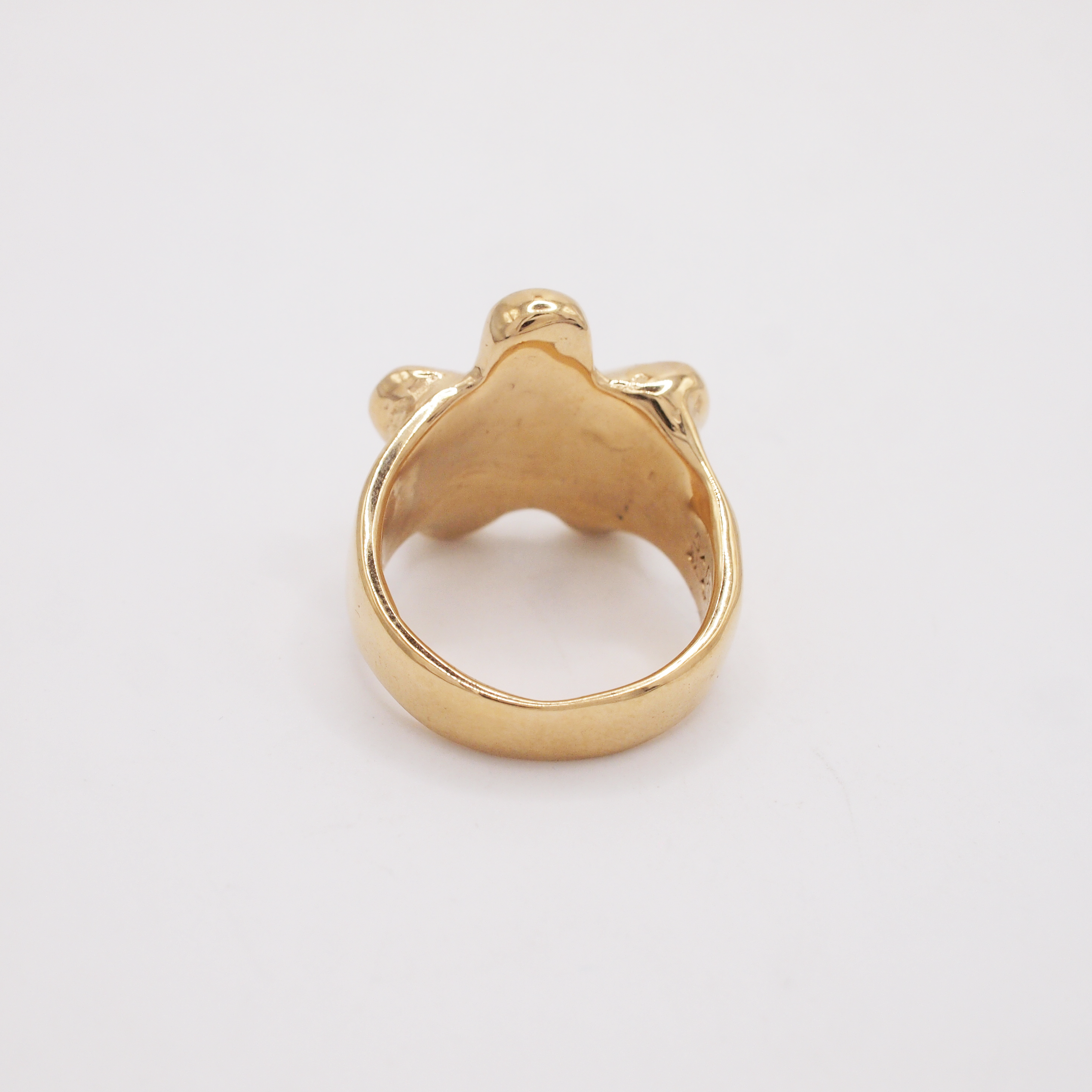 Gold Topaz Flower Ring-4
