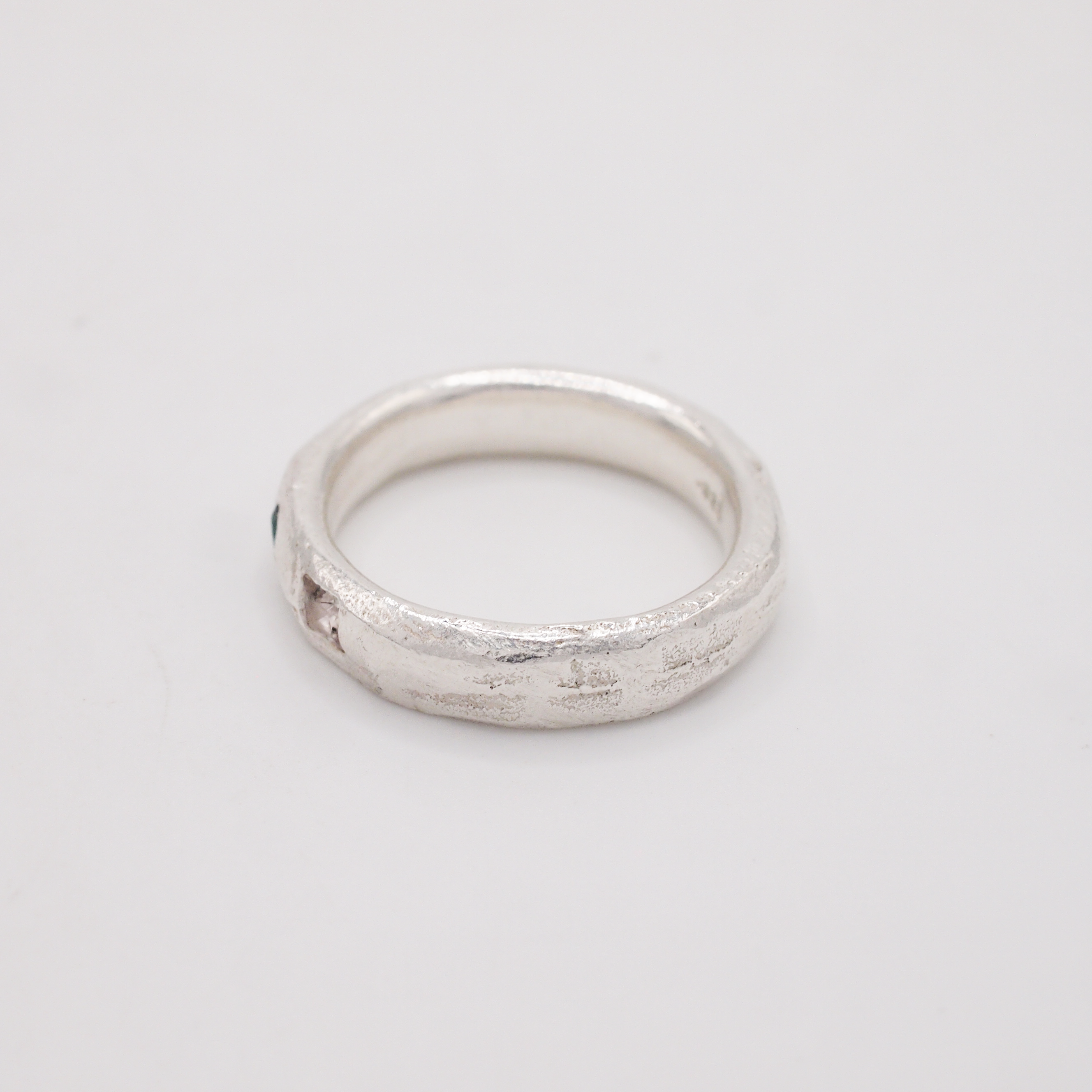 Emerald & Clear Sapphire Band-4