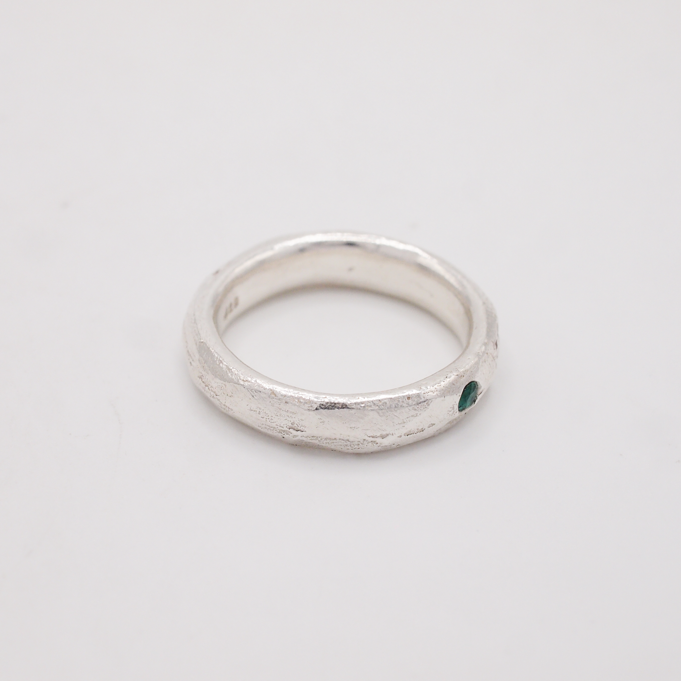 Emerald & Clear Sapphire Band-2