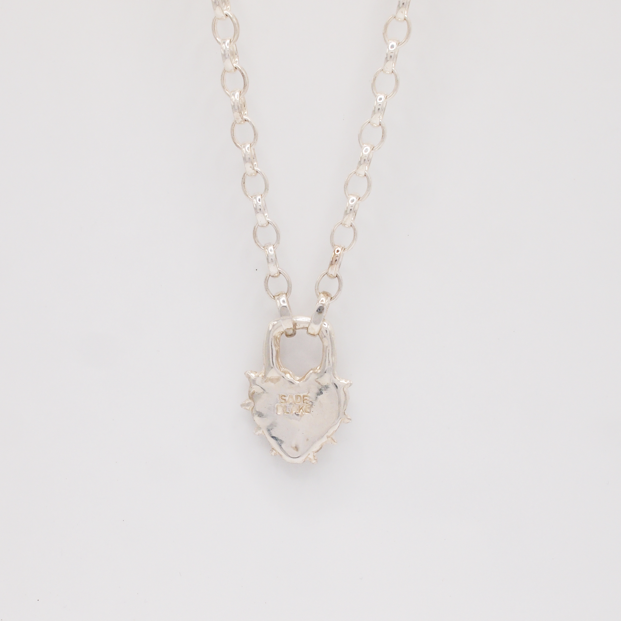 Pink Opal Heart Necklace-3