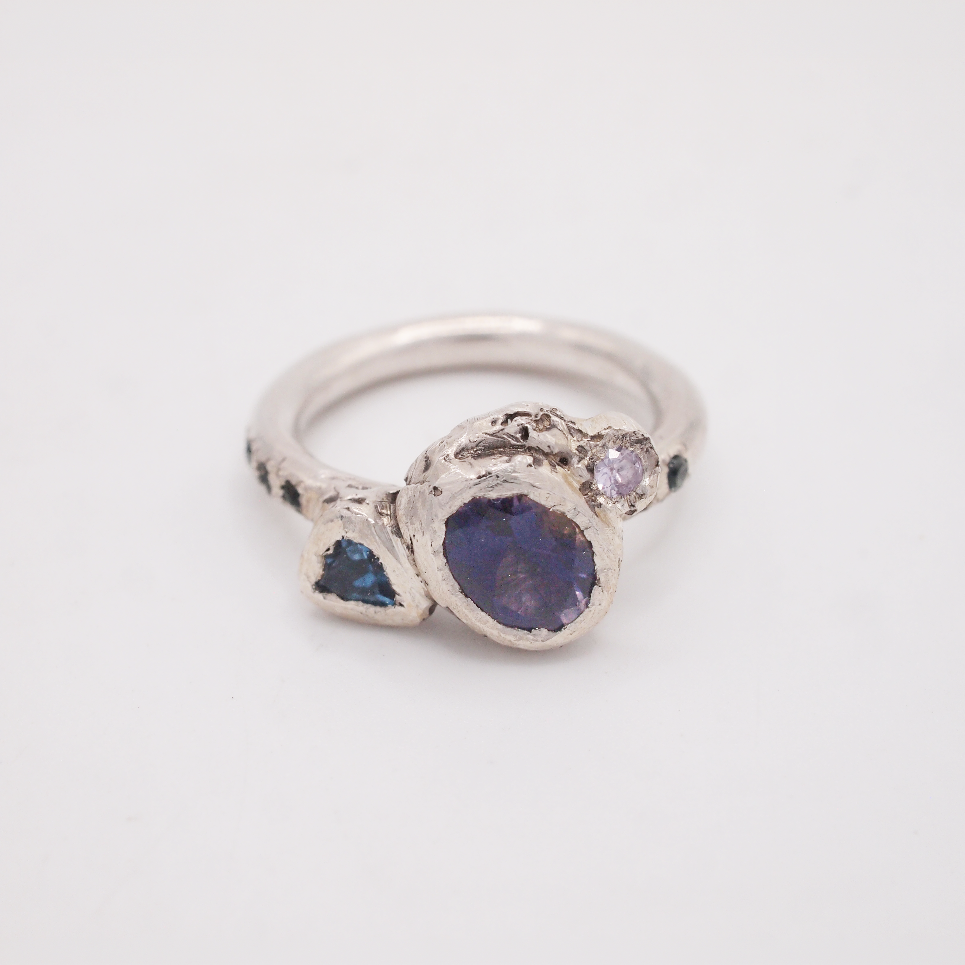 Cerulean & Silver Ring