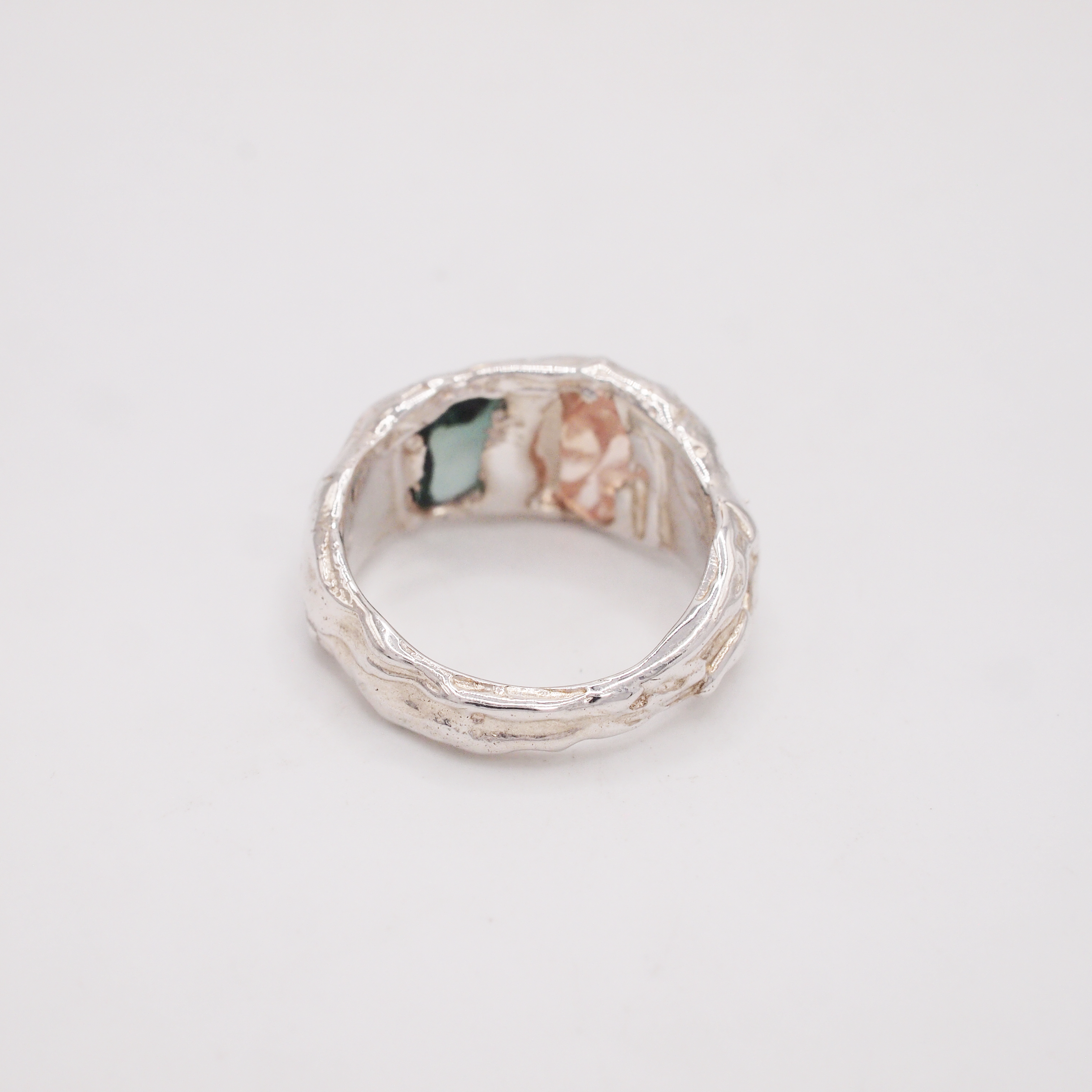 Green & Peach Flux Ring-3