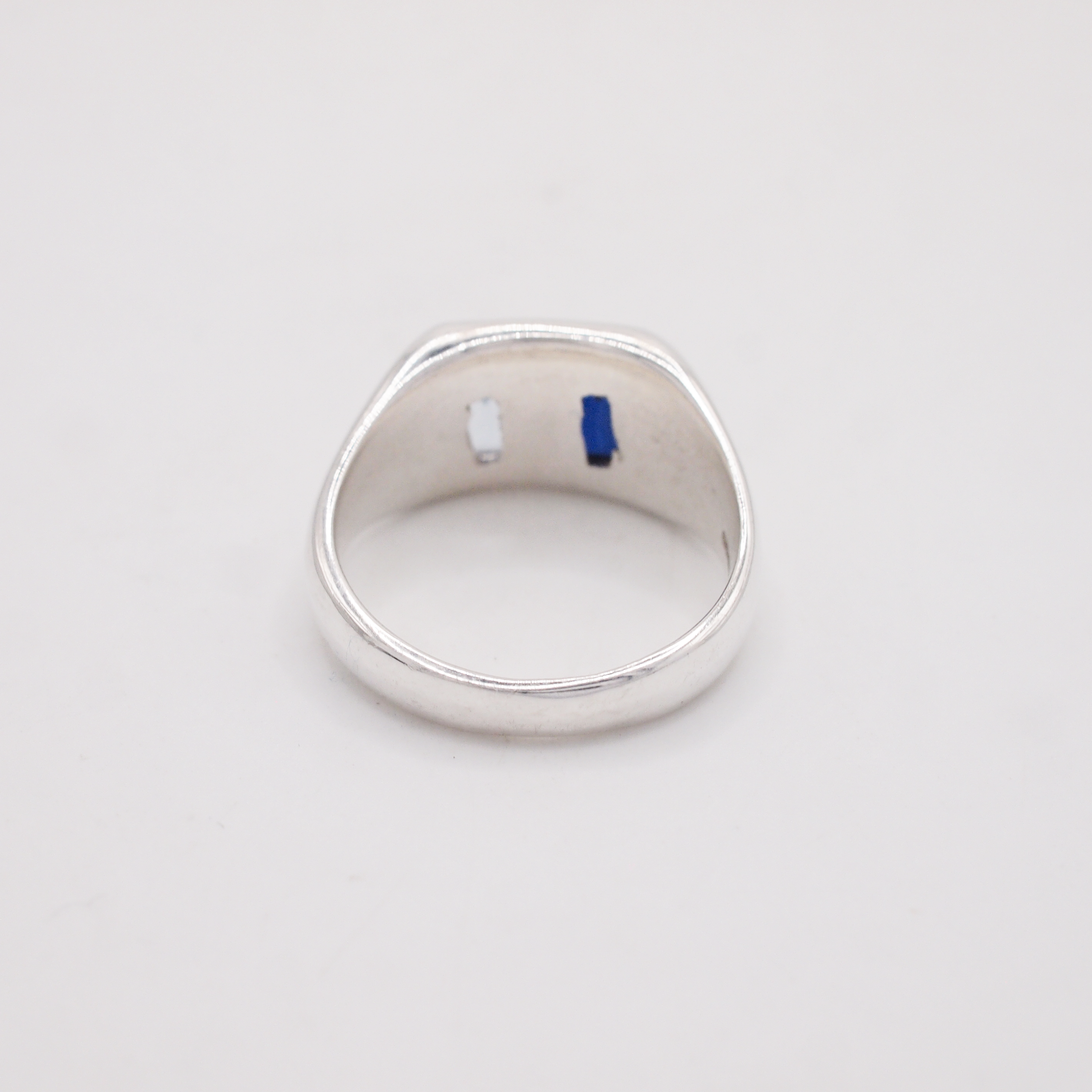 Blue Pillow Pair Ring-4