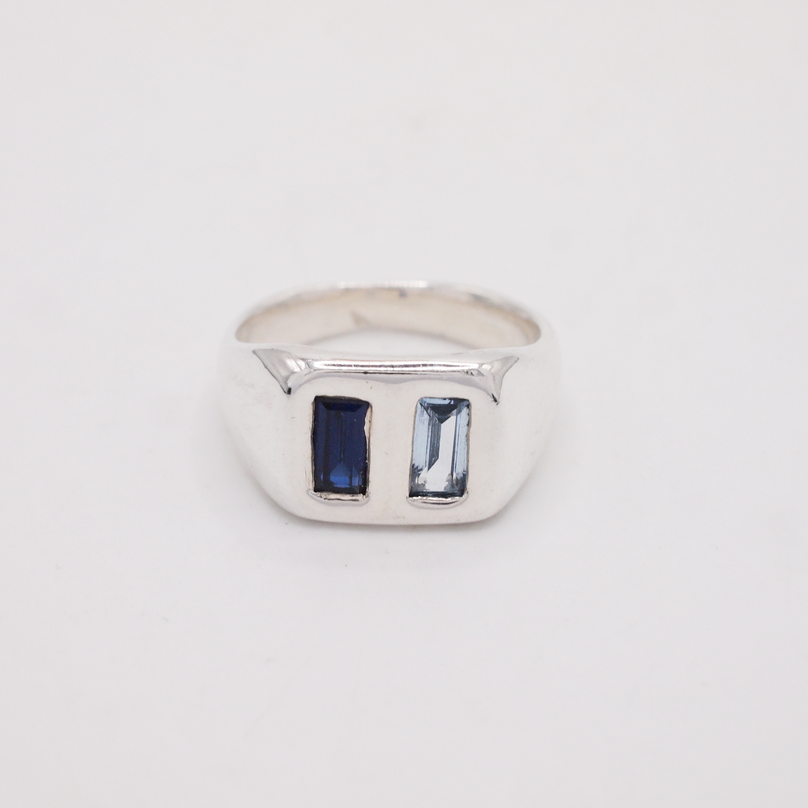 Blue Pillow Pair Ring