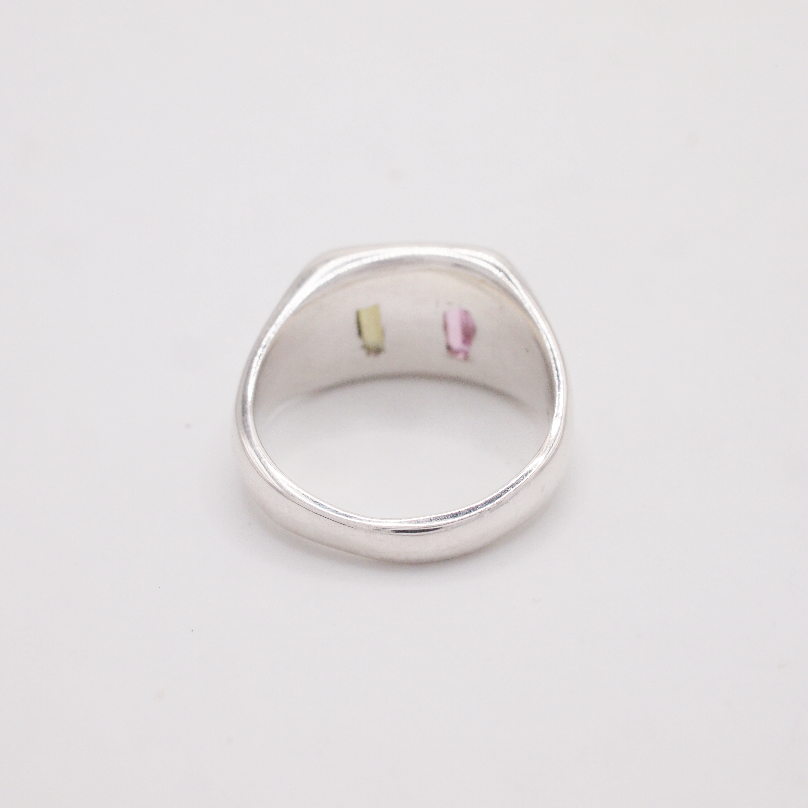 Pink & Olive Pillow Pair Ring-3