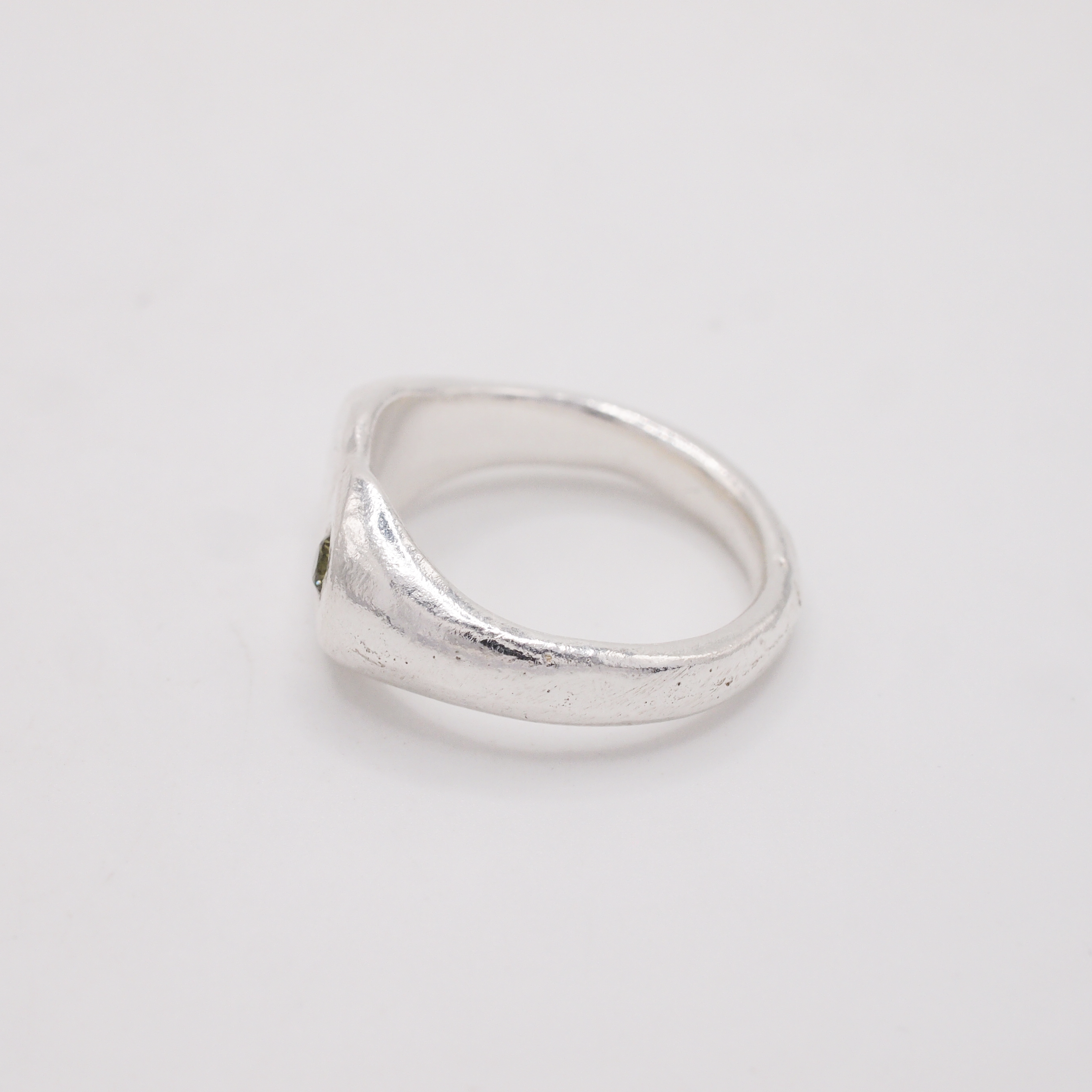 Olive CZ Oval Signet-4