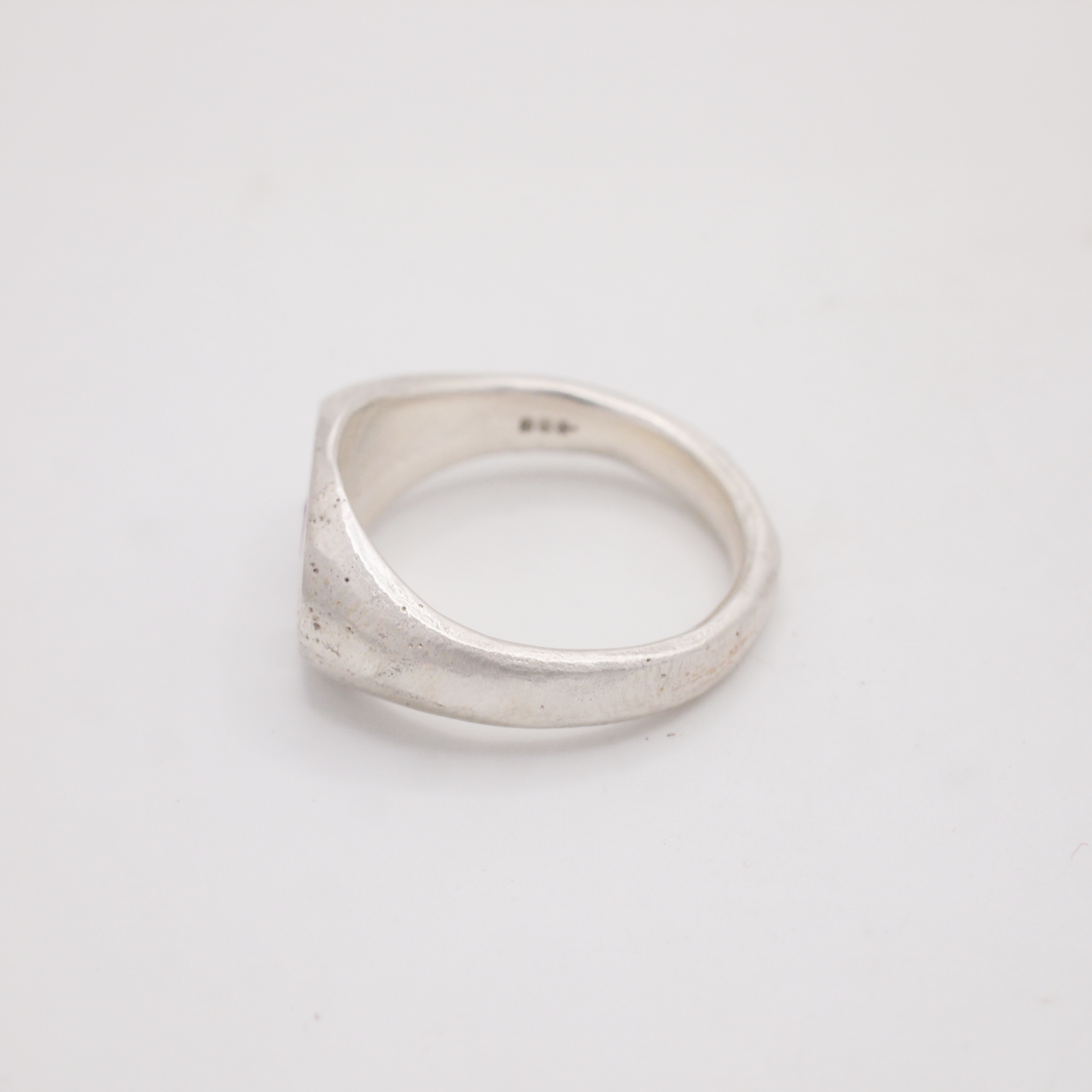 Clear & Yellow Sapphire Oval Signet-2
