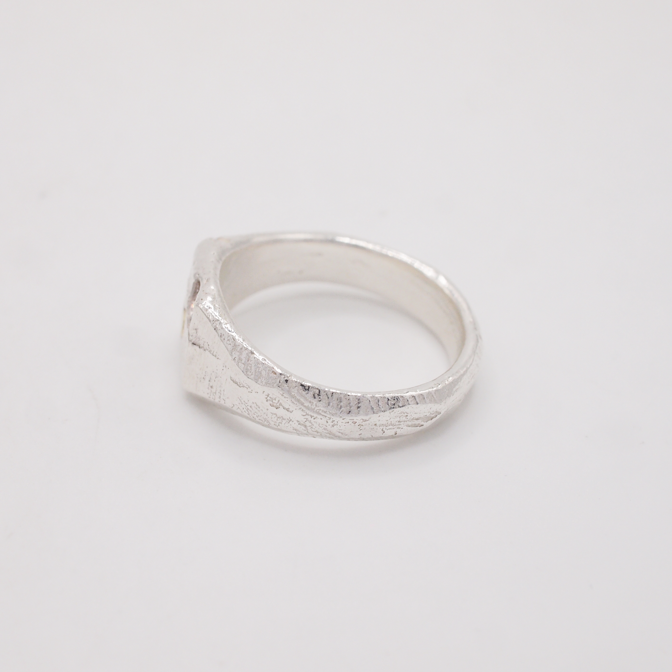 Clear & Yellow Square Signet-3