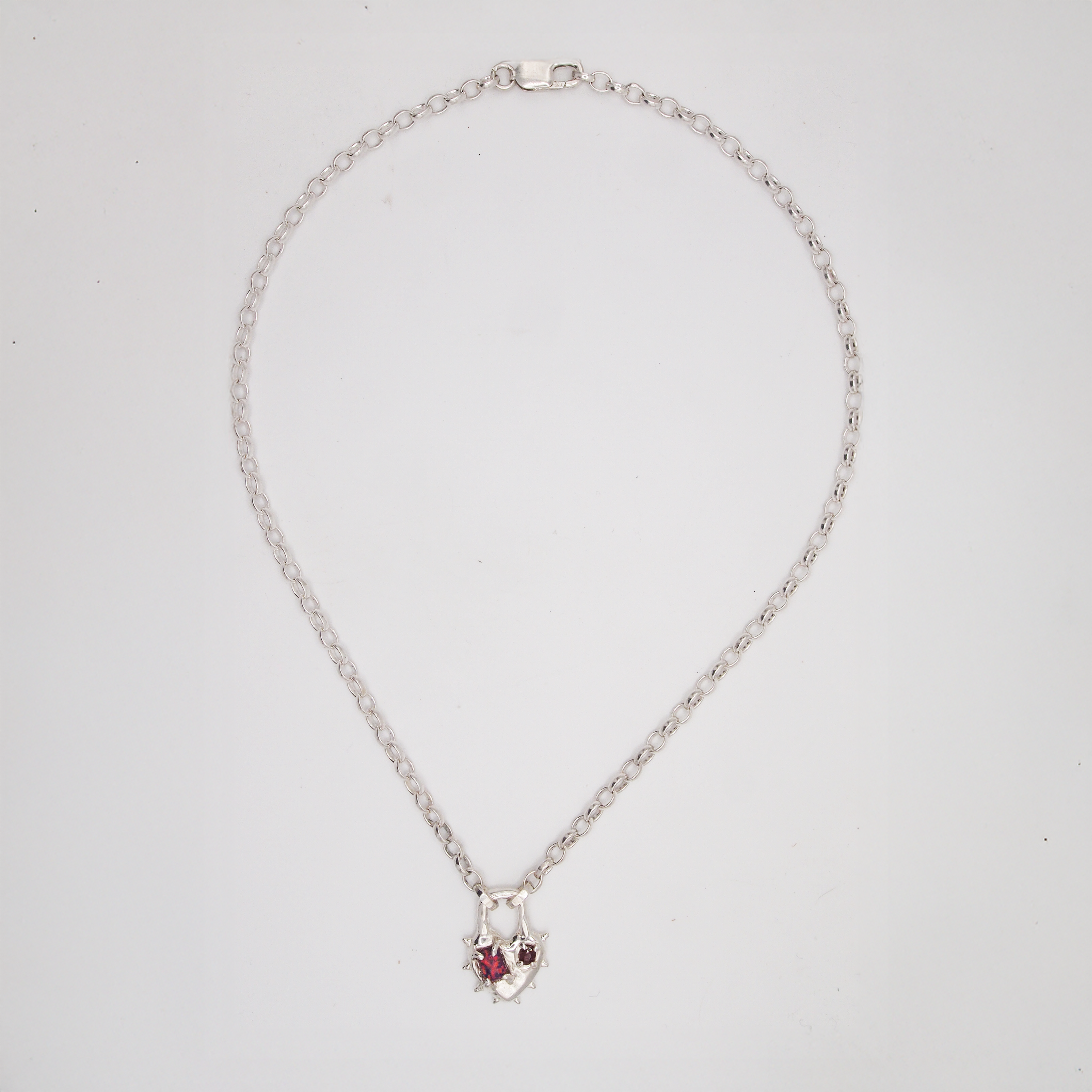 Ruby Heart Necklace-2