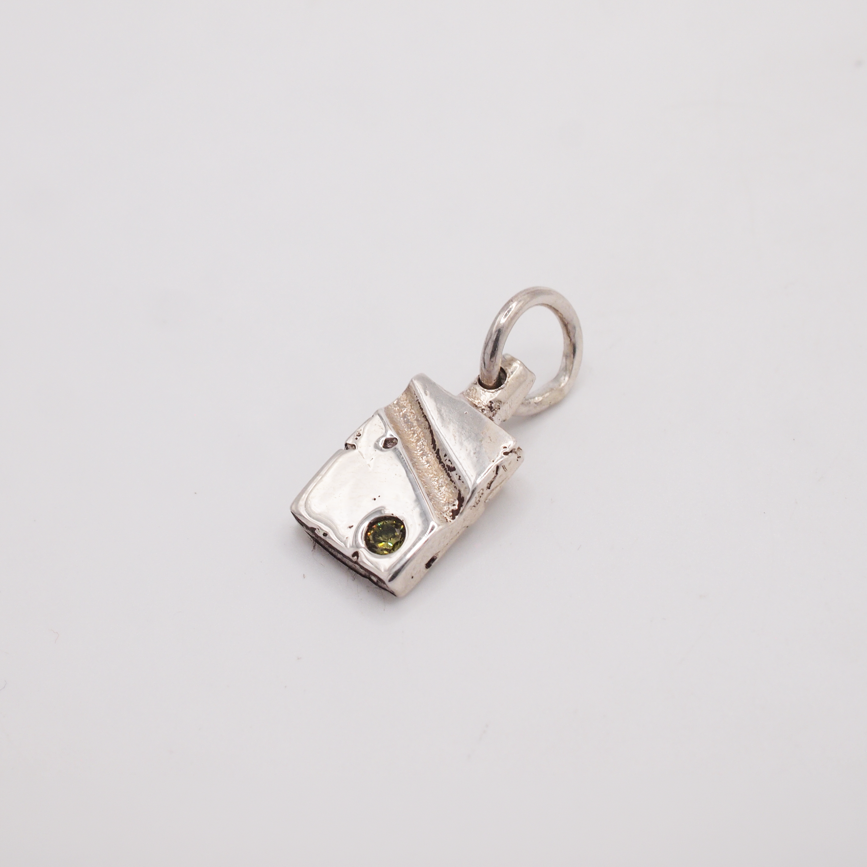 Slashed Green Pendant